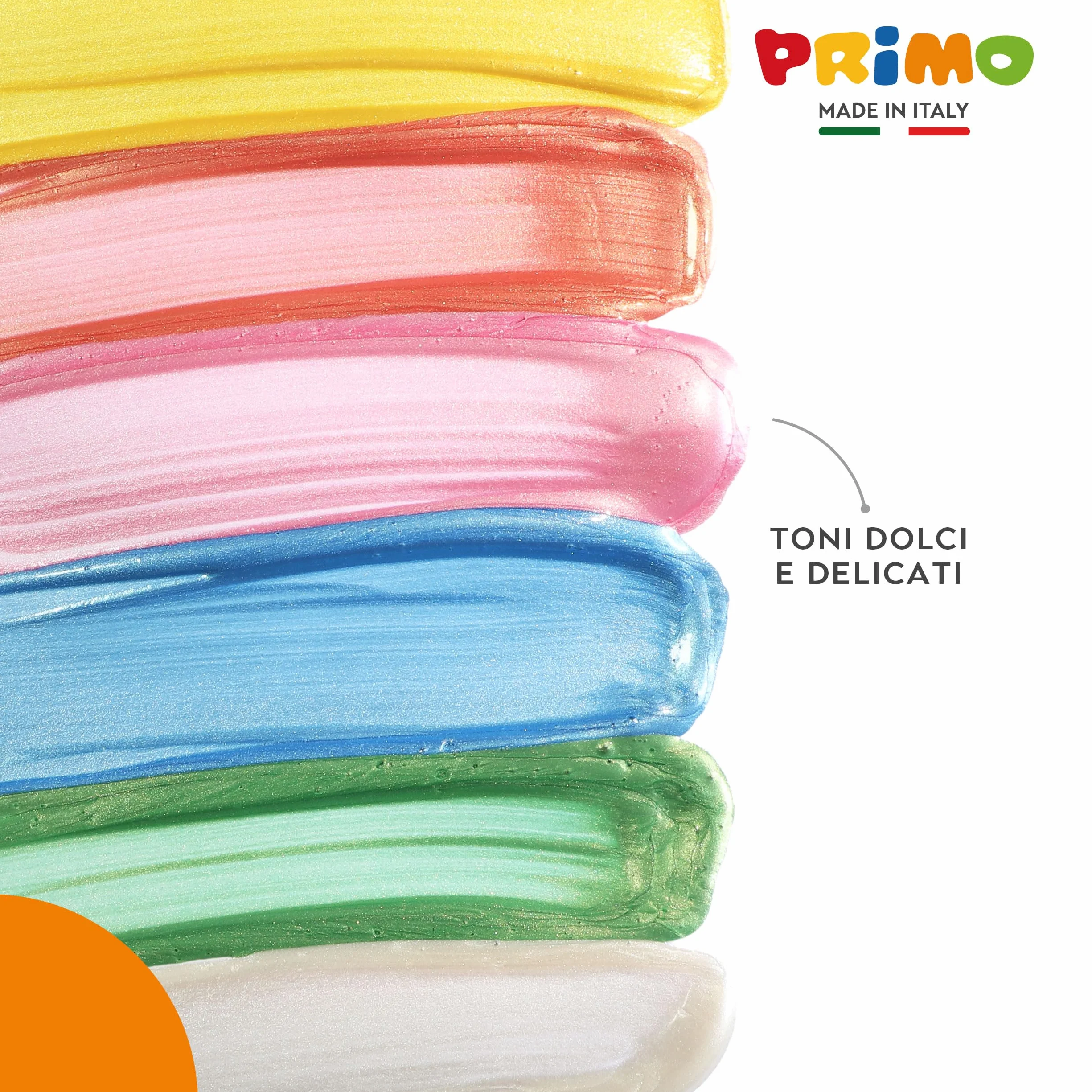 PRIMO - Tempere Lavabili per Bambini +3 Anni e Adulti, Colori per Bambini da 300 ml con Dosatore, Colori a Tempera per Dipingere Carta, Stoffa e Vetro, Pittura, Cartoleria, Lavoretti Creativi e Hobby