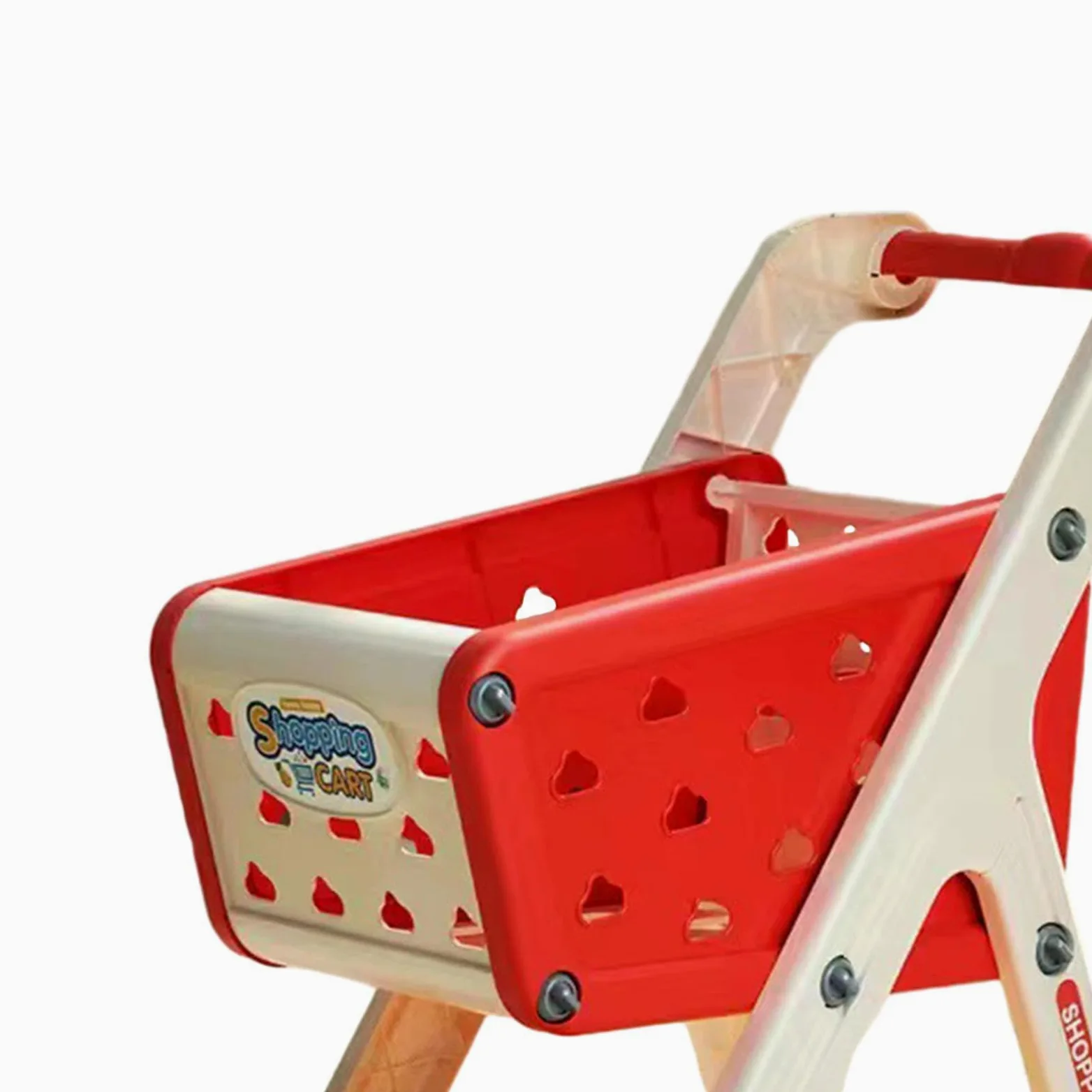 Generic Carrello Della Spesa Giocattolo per Bambini, Carrello Della Spesa Giocattolo per Bambine E Bambini, Gioco di Ruolo, per Feste, Rosso, Taglia unica bambino