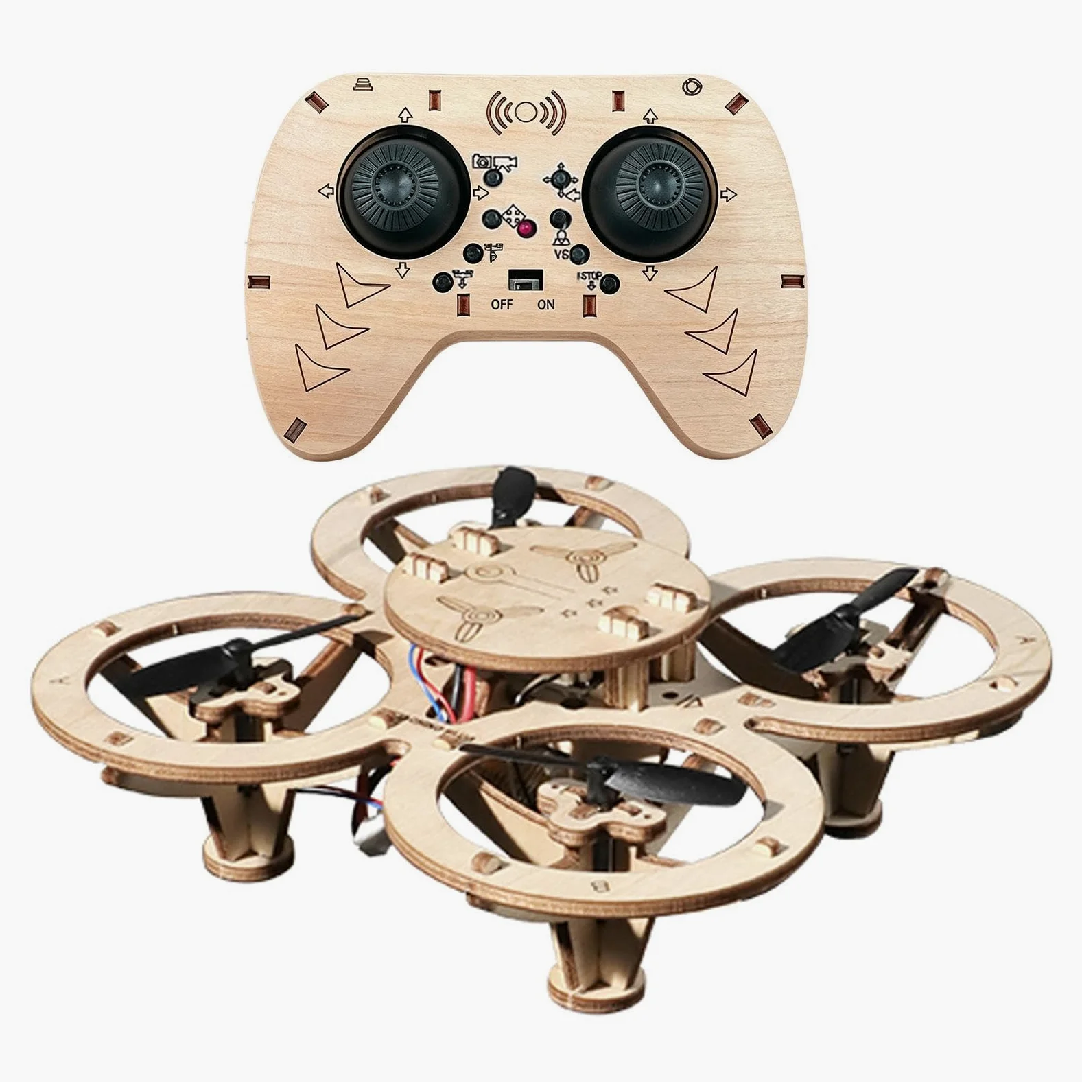 Kit Di Montaggio Drone Giocattolo Volante Radiocomandato Con Assemblaggio | Drone A Da Costruzione Per Bambini Compleanno Hobby Attività Casa Interno Festa Vacanza Casa Giochi Scuola