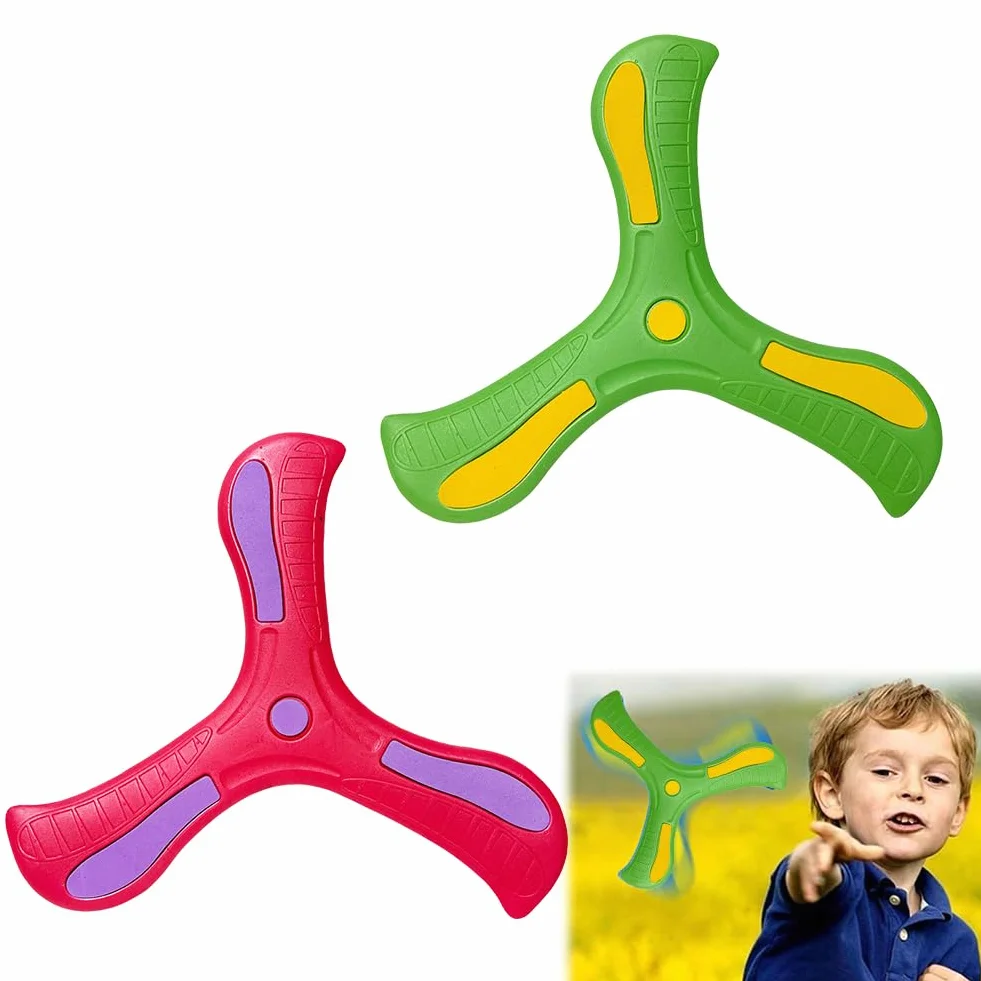 Kiuiom Boomerang,Boomerang per Bambini,Giocattoli da Lancio,Boomerang A Tre Ali,Gioco di Lancio per Bambini,per Stimolare L'interesse dei Bambini per Il Gioco