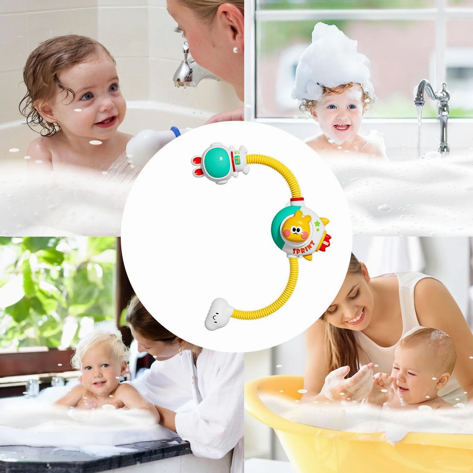 Giocattoli da bagno per bambini Interattivo Elettrico | Giocattoli d'Acqua da Vasca a Forma di Coniglio Per casa appartamento bagno vasca bagno vacanze compleanno regalini di festa