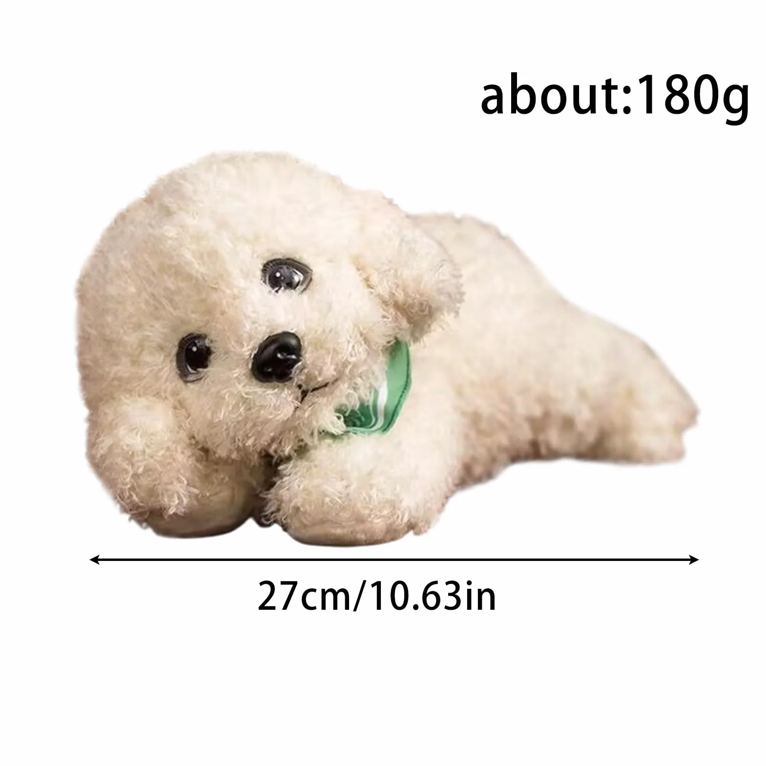 Peluche realistico per cani: morbido barboncino fatto a mano, comodo compagno di sonno | Ideale per bambini, donne e anziani, per un sonno ristoratore, relax e durante il riposino