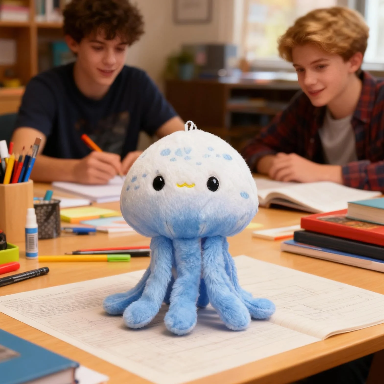 Generico Peluche Medusa,Simpatico Peluche Animale Marino | Giocattoli Medusa per Bambini,Per San Compleanno Divano Camera Auto Bambini Adulti Ragazze Ragazzi Fidanzata