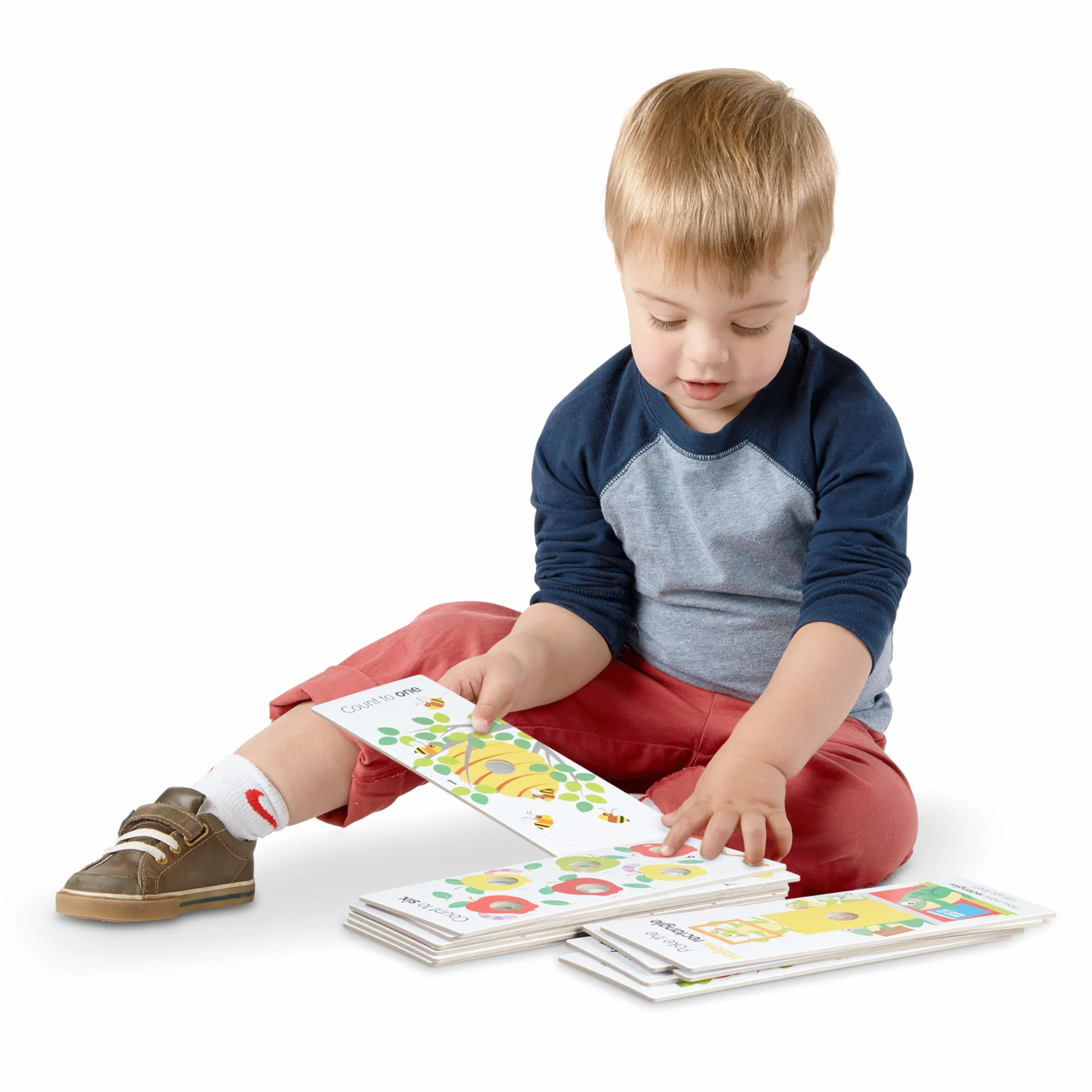 Melissa & Doug Poke-a-Dot! Numeri, forme e colori, carte di apprendimento jumbo, 13 schede flash interattive su entrambi i lati, attività educative per bambini e bambini in età prescolare, età 1+
