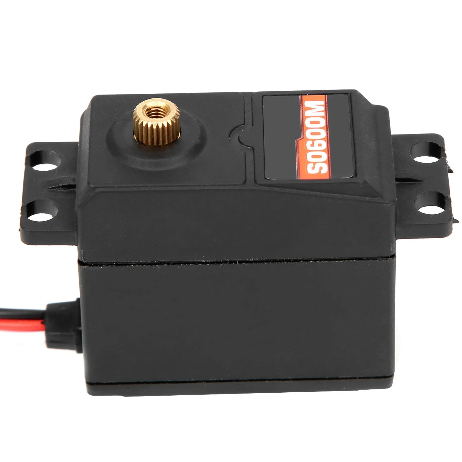 SURPASS - Servo digitale HOBBY S0600M con ingranaggi in metallo da 6 kg, servo per auto RC a coppia elevata, servo per barca ad ala fissa impermeabile con 5 bracci servo,