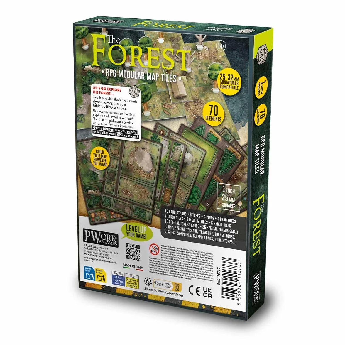 The Forest - RPG Modular Map Tiles - double face cardboard tiles