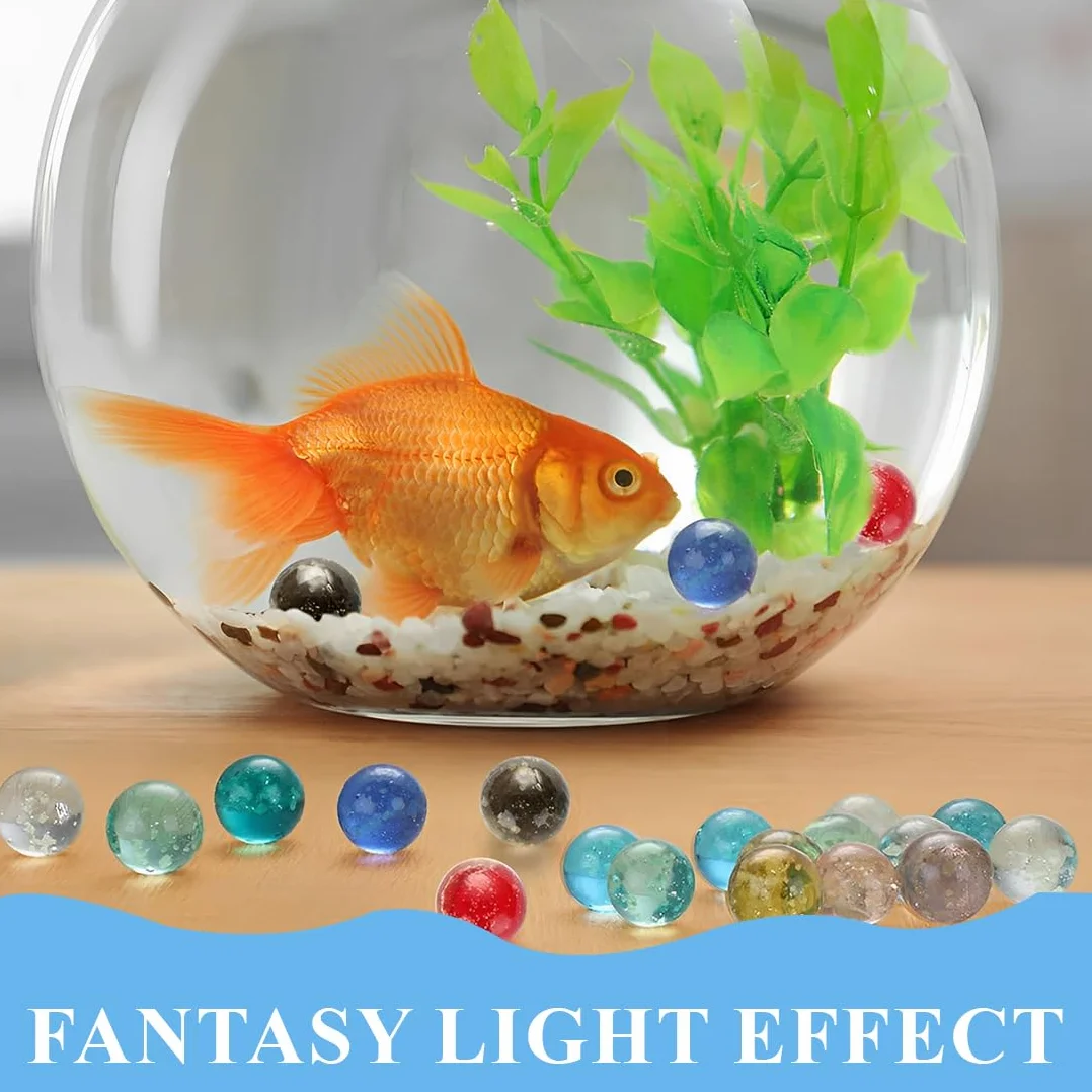 Biglie di Vetro Colorate 16 mm Fosforescenti Illuminano al Buio per Decorazioni Casa Giochi