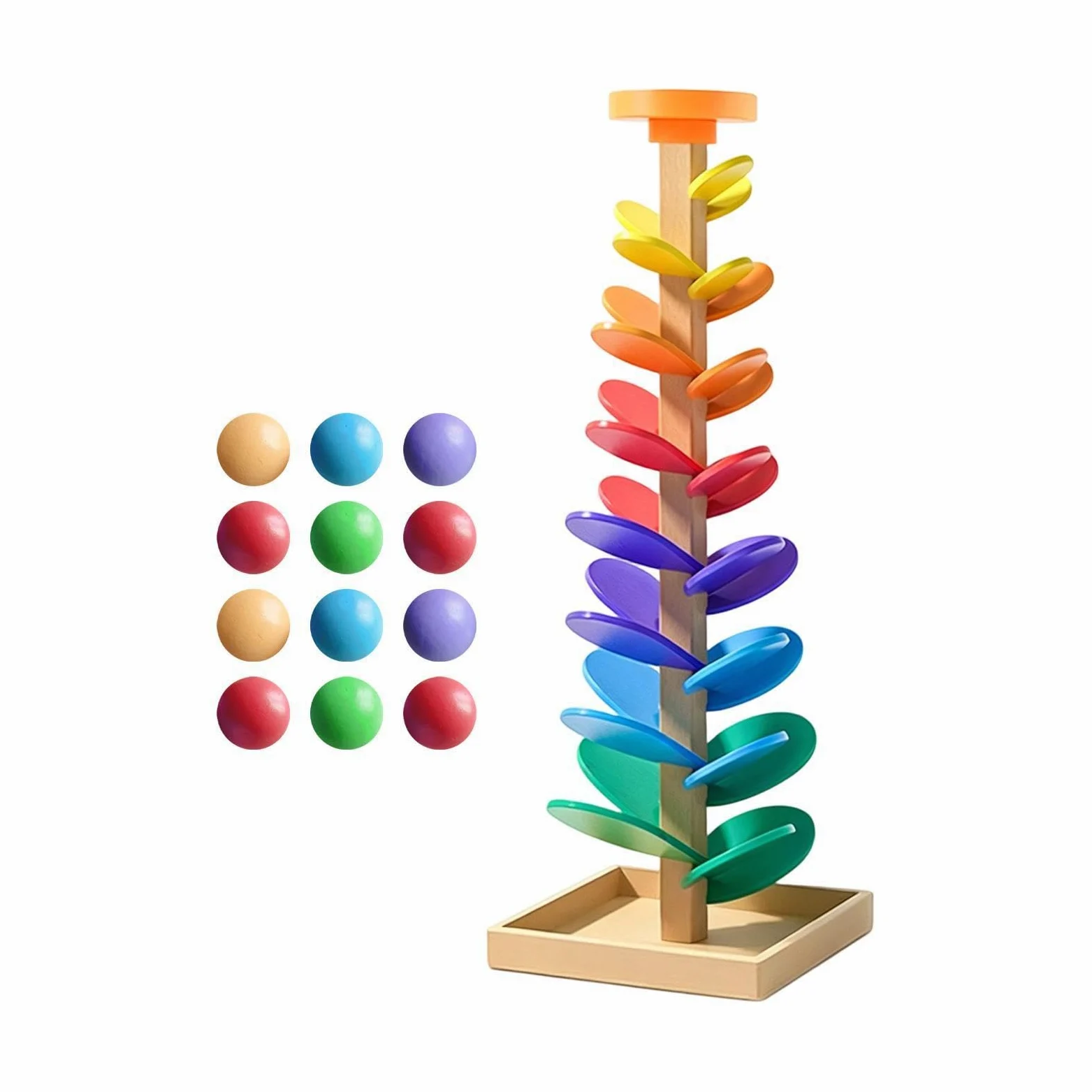Pista di Biglie Giochi Musicali Con Biglie A Caduta E Smistamento | Giochi Di Percorso Con Palline Per Imparare I Colori Scuola 'Infanzia, Sala Giochi, Bambine E Bambini