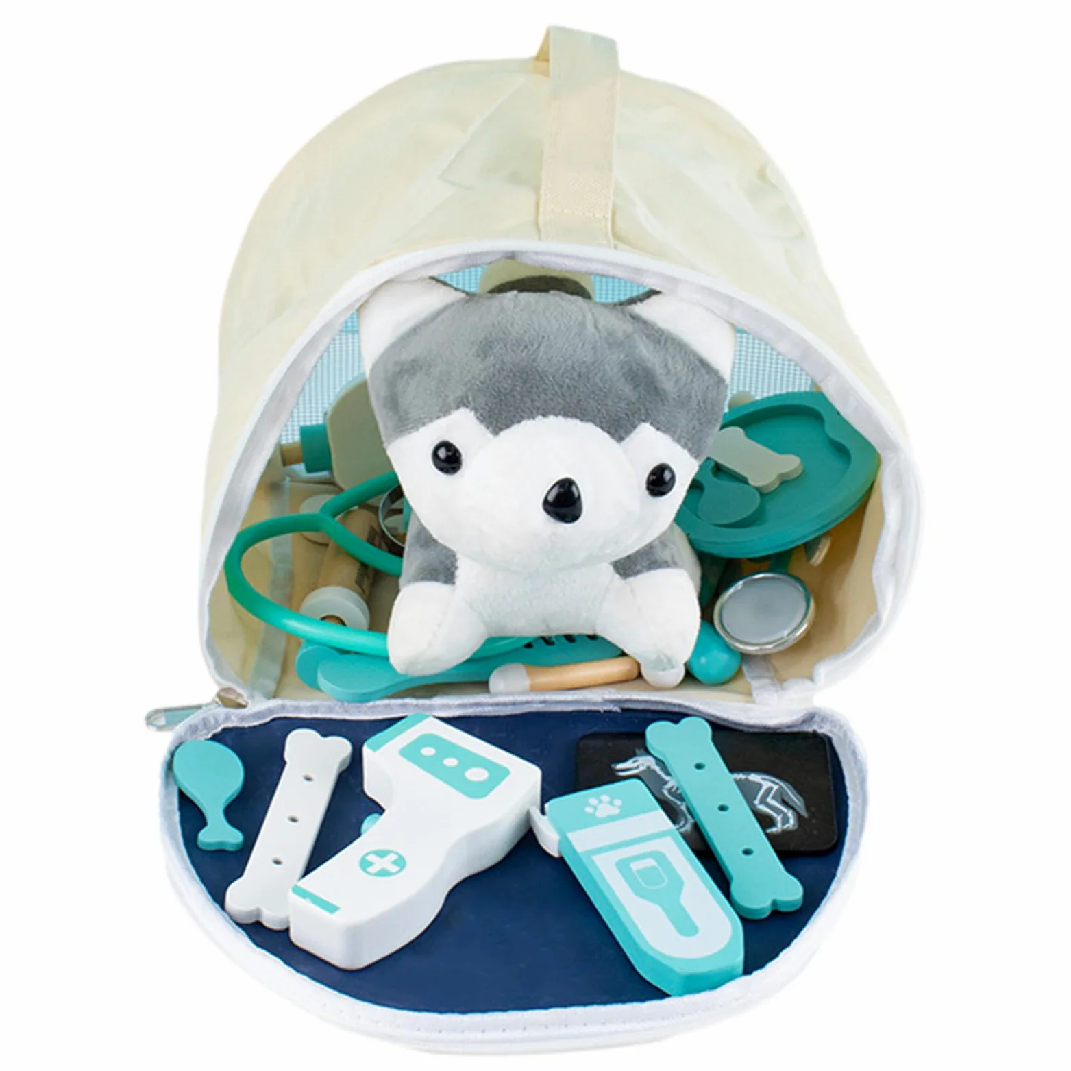 di simulazione di dottore, giocattoli da infermiera per bambini | 25 pezzi e custodia per il trasporto, di visite a casa per bambini piccoli, di simulazione Doctor Nurse Playset V