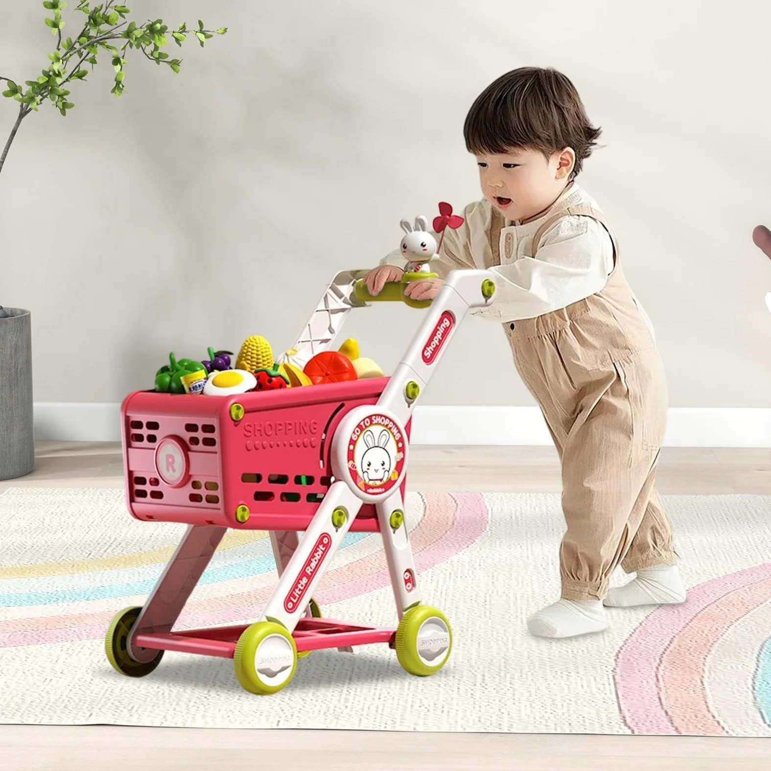 Carrello Spesa Bambini Cucina Finti Educativi Interattivi | Carrello Spesa Finto Bimbi Cucina Finti Di Ruolo Carrellino Per Bambini E Bambine Prescolari Studenti Della Scuola Materna