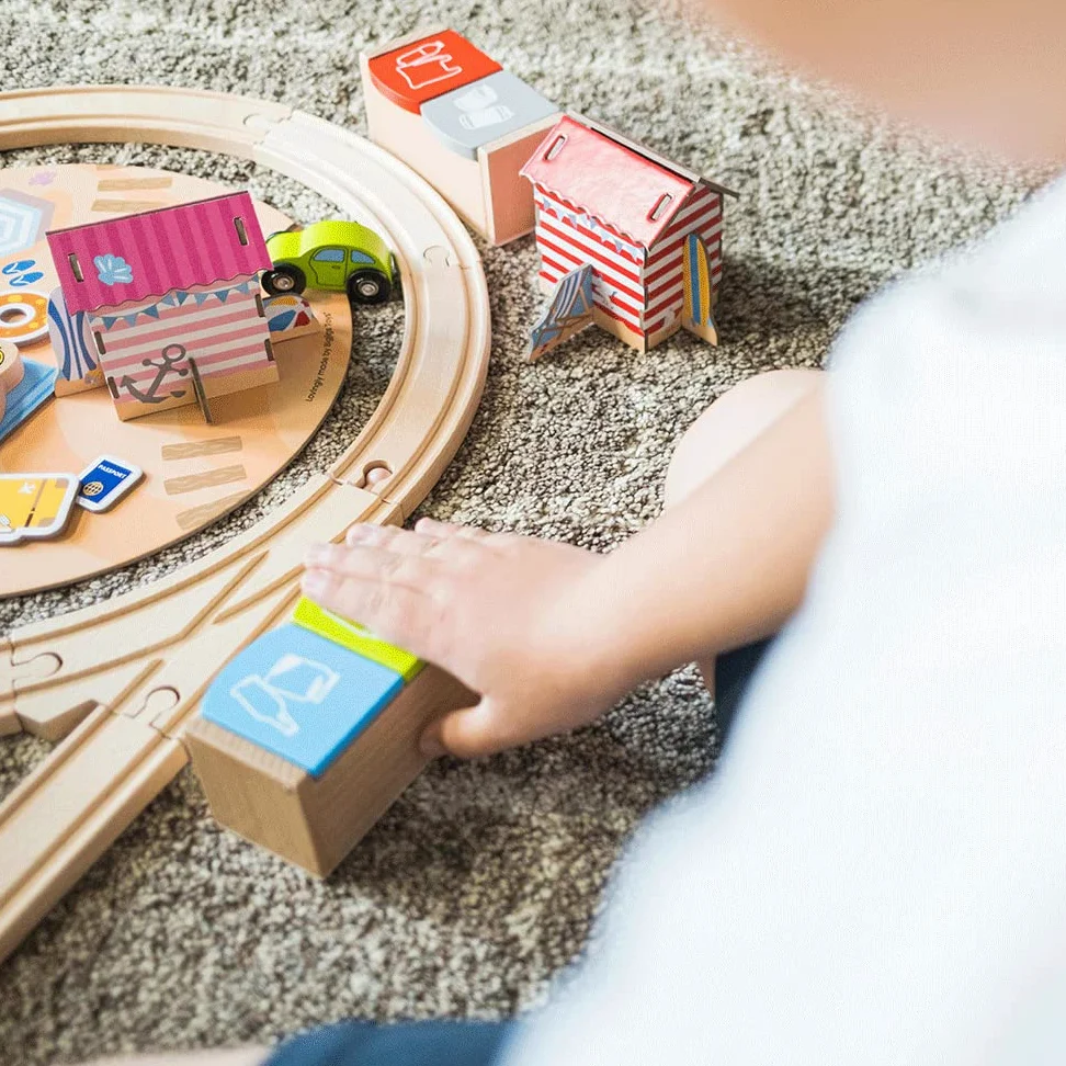Bigjigs Rail Set di Treni Pulito costiero