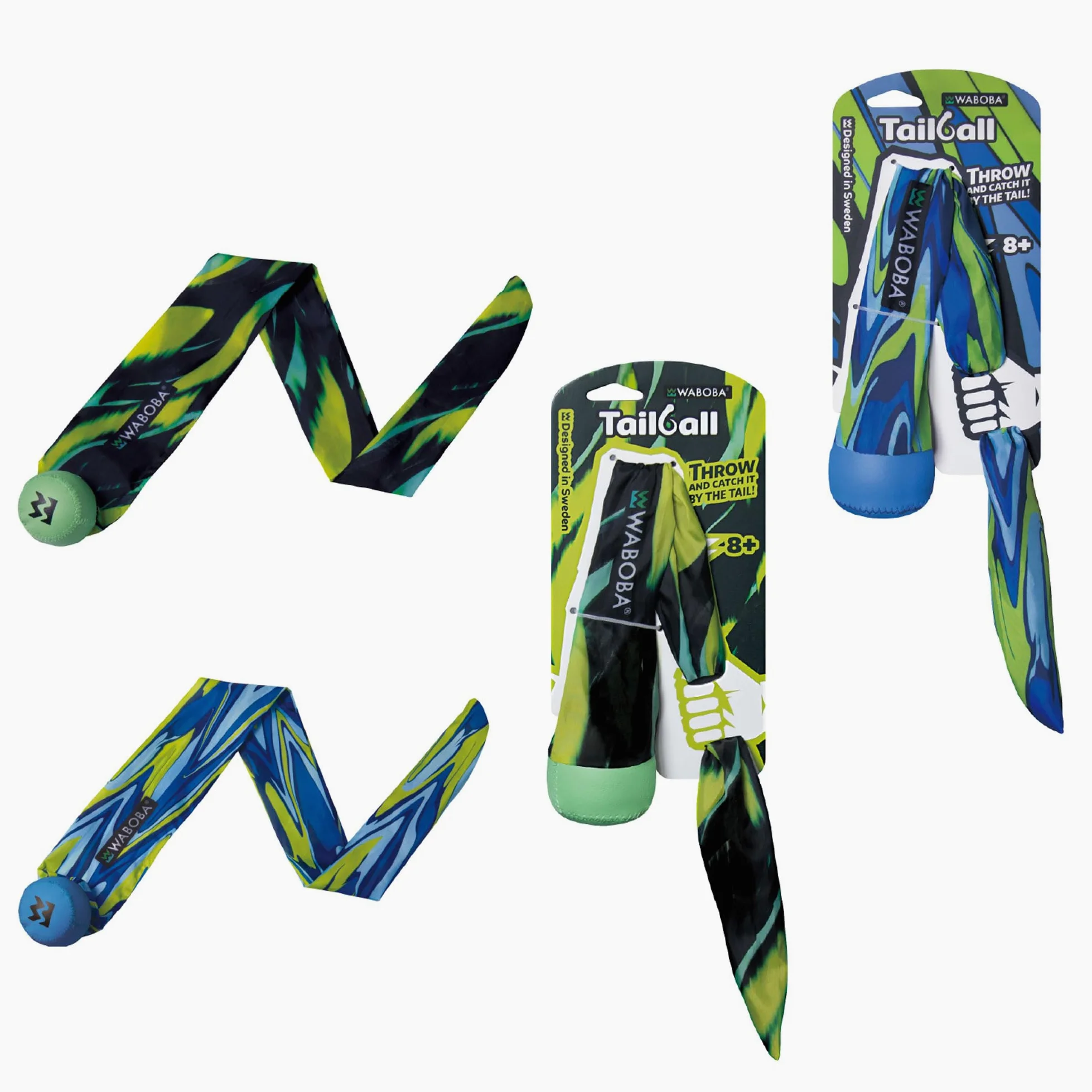 Waboba Tailball - Giocattolo da lancio con coda lunga, 80 cm, per bambini e adulti