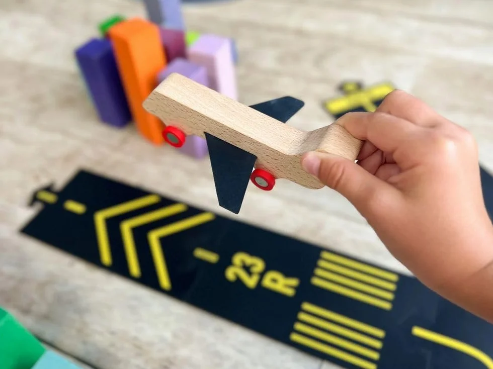 Waytoplay - Tour Aeroporto - Legno,Gomma - Runway