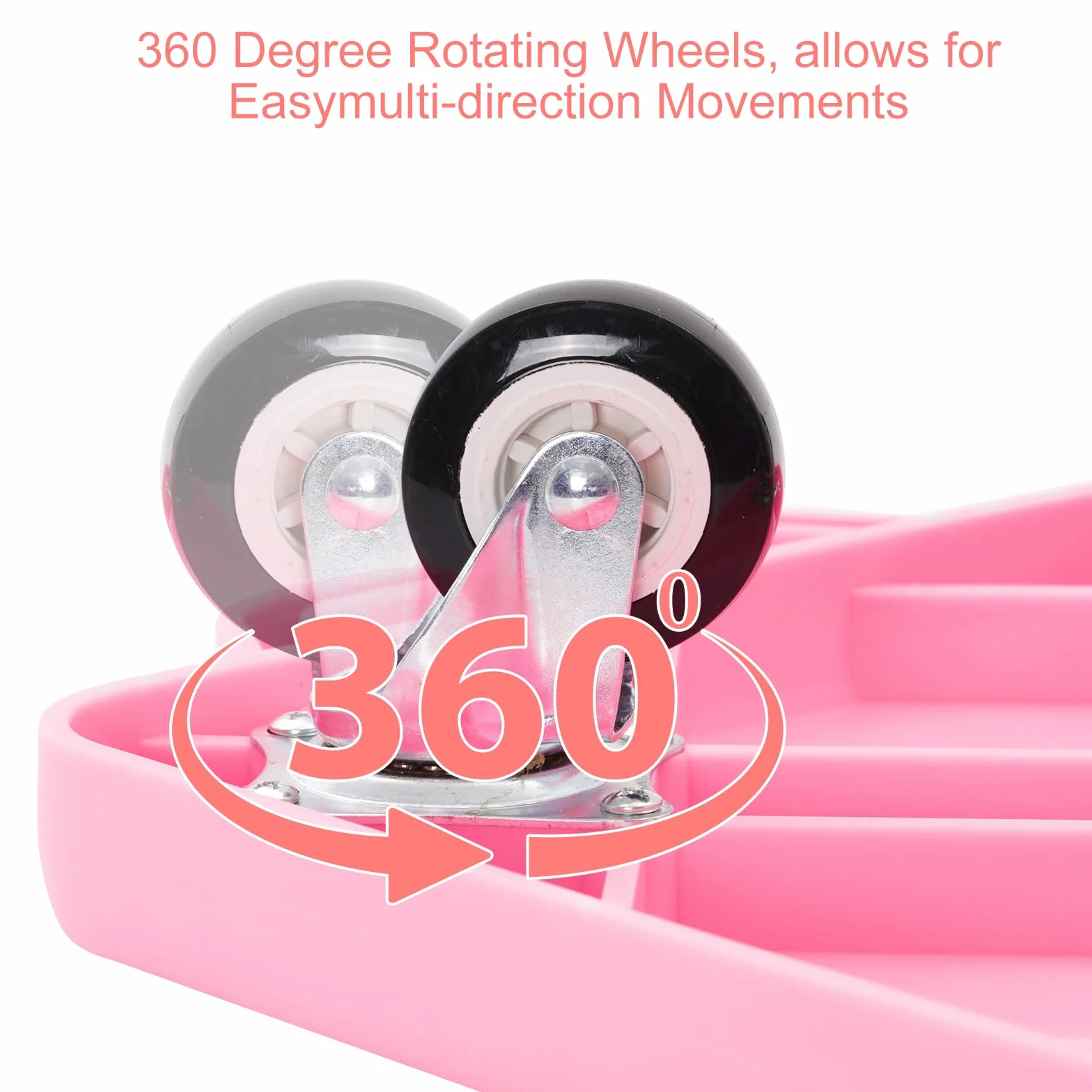 Ark miido Kids Sitting Scooter Board with Handles Swivel Casters Square Plastic Floor Surfer