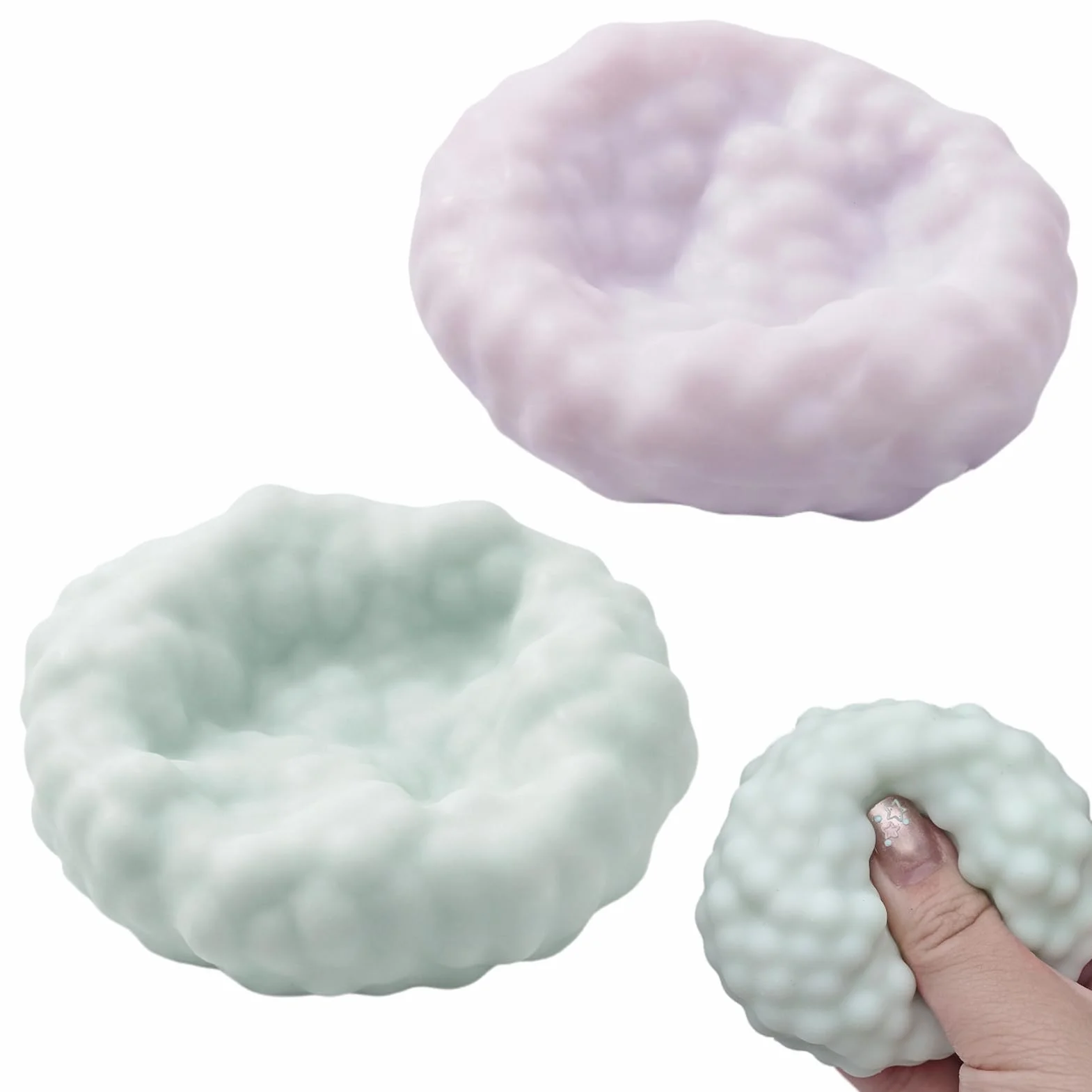 Shapeable Stress Squeeze Ball 2 Pezzi, Squishy Crunchy Stressball, Palla Antistress