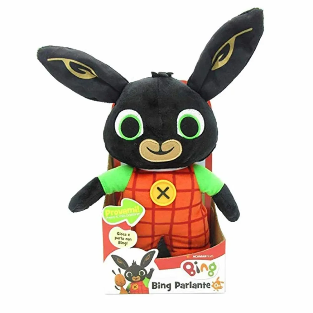 Giochi Preziosi Bing Peluche Parlante Altezza 33 cm, Giochi Bambini 0 Mesi +, Peluche Neonato, Ripete le Sue Frasi Preferite con la Voce Originale, Ideale per Compagnia Durante la Nanna