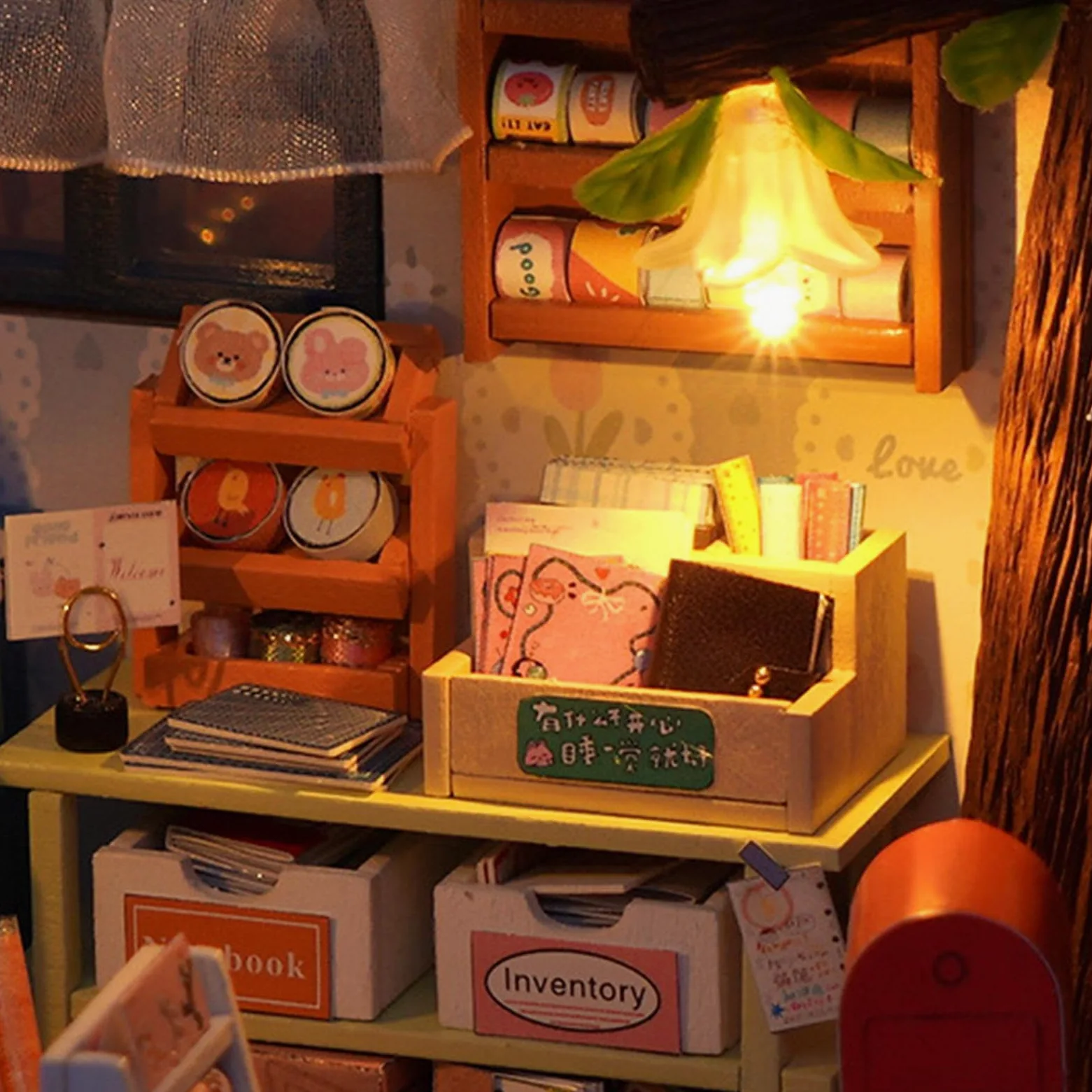 Kit fai da te per una casa in miniatura Giocattolo Di Costruzione Modellino | Mini Kit Casa Per la decorazione di scrivania, dormitorio, appartamento, libreria, soggiorno e abitazione.