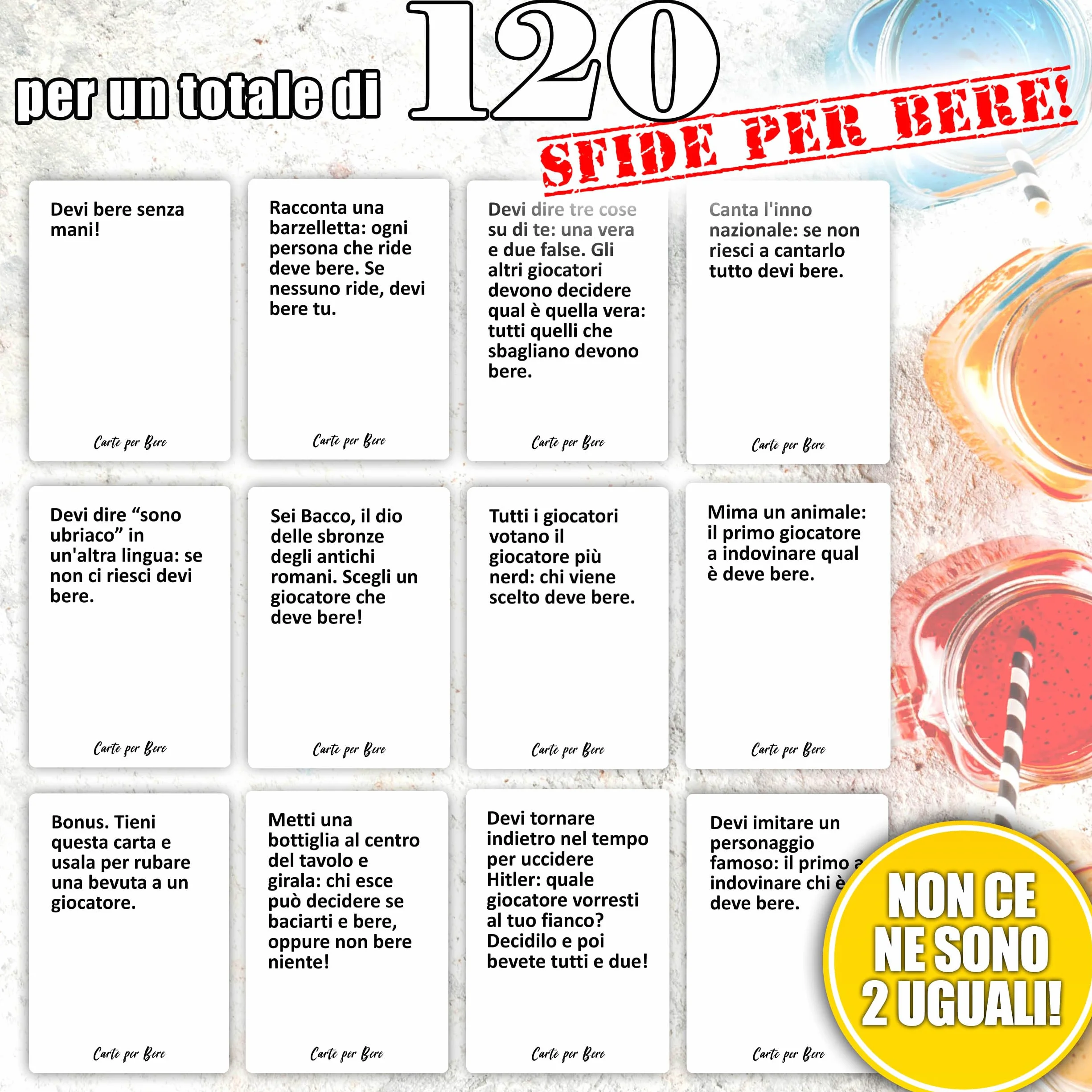 Magma Games | CARTE PER BERE - Giochi da Tavolo Adulti Alcolici - Drinking Game - Regali Simpatici e Divertenti - Idee Regalo per Lei e Lui, per Natale, Amica, Amiche