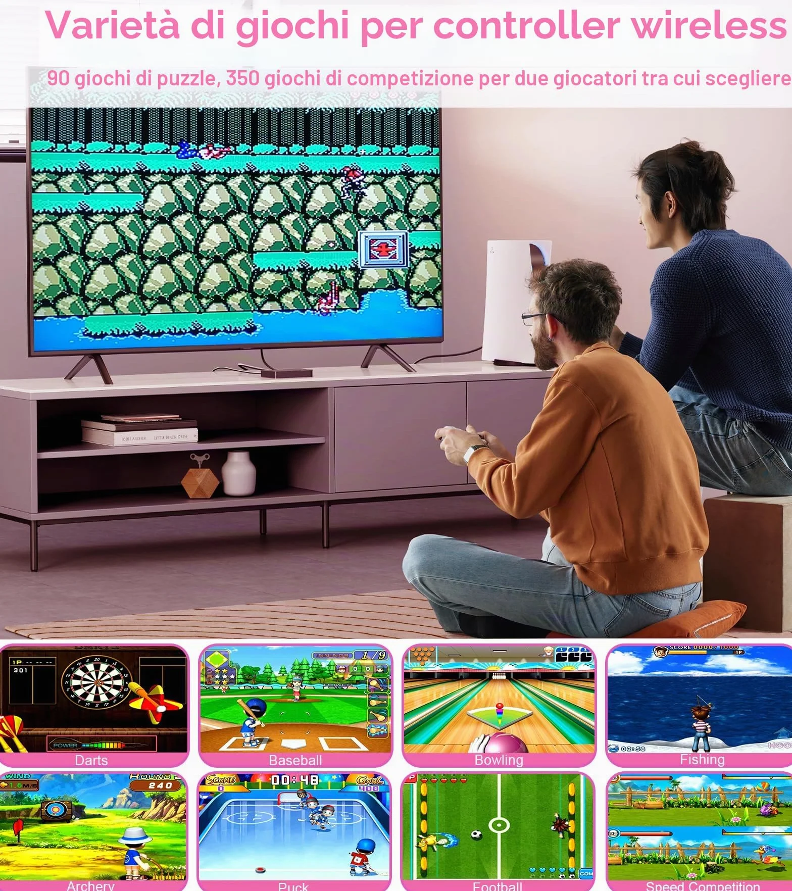 Doppio tappetino da ballo TV antiscivolo con controller wireless HDMI per adulti e bambini regalo 3-12 anni