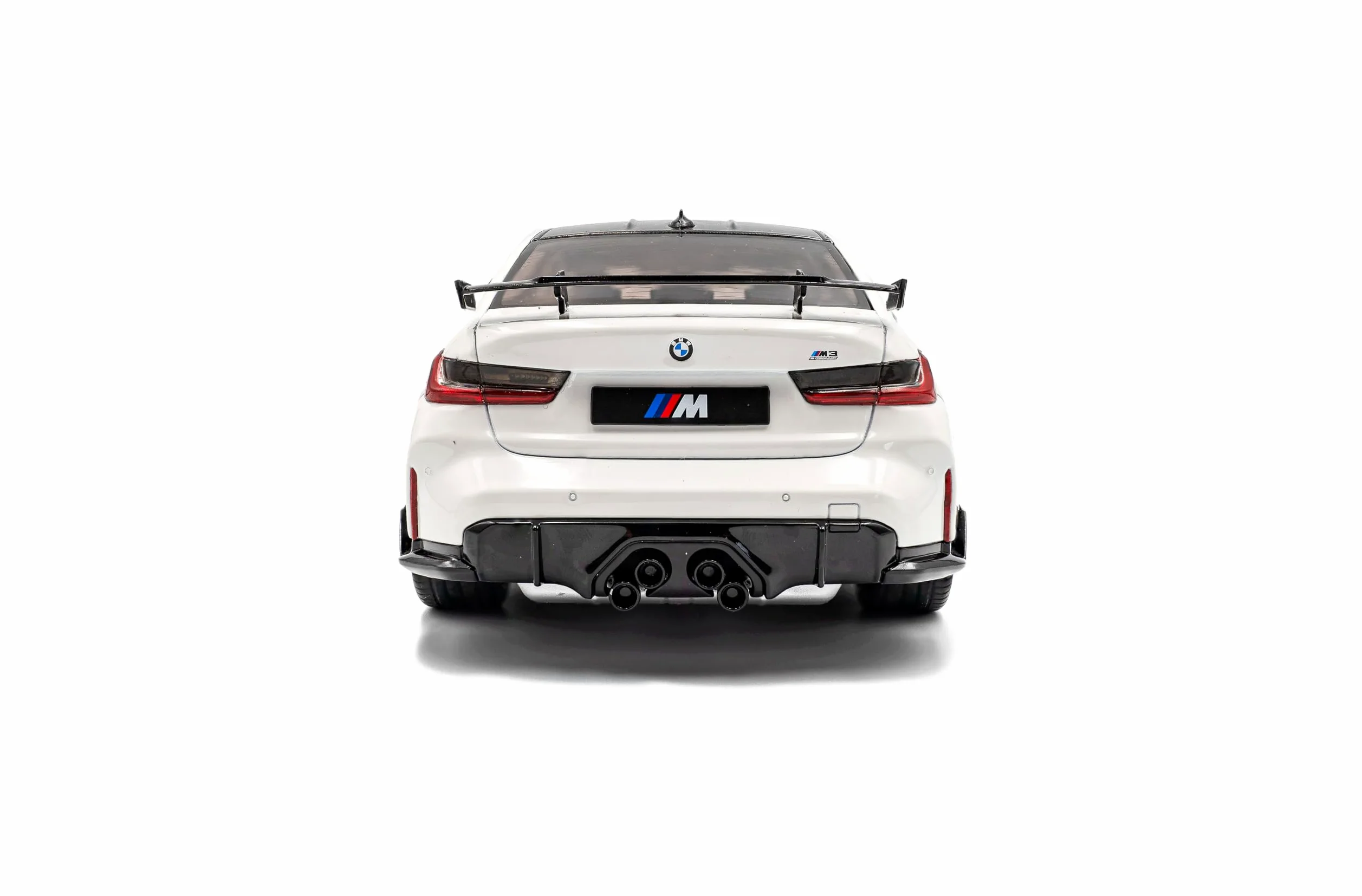 Solido BMW M3 (G80) - berlina sportiva con doppio raggio, accenti neri, cerchi in bronzo, dettagli aerodetails, Diecast modellino auto, bianco alpino, tinta unita, 1:18