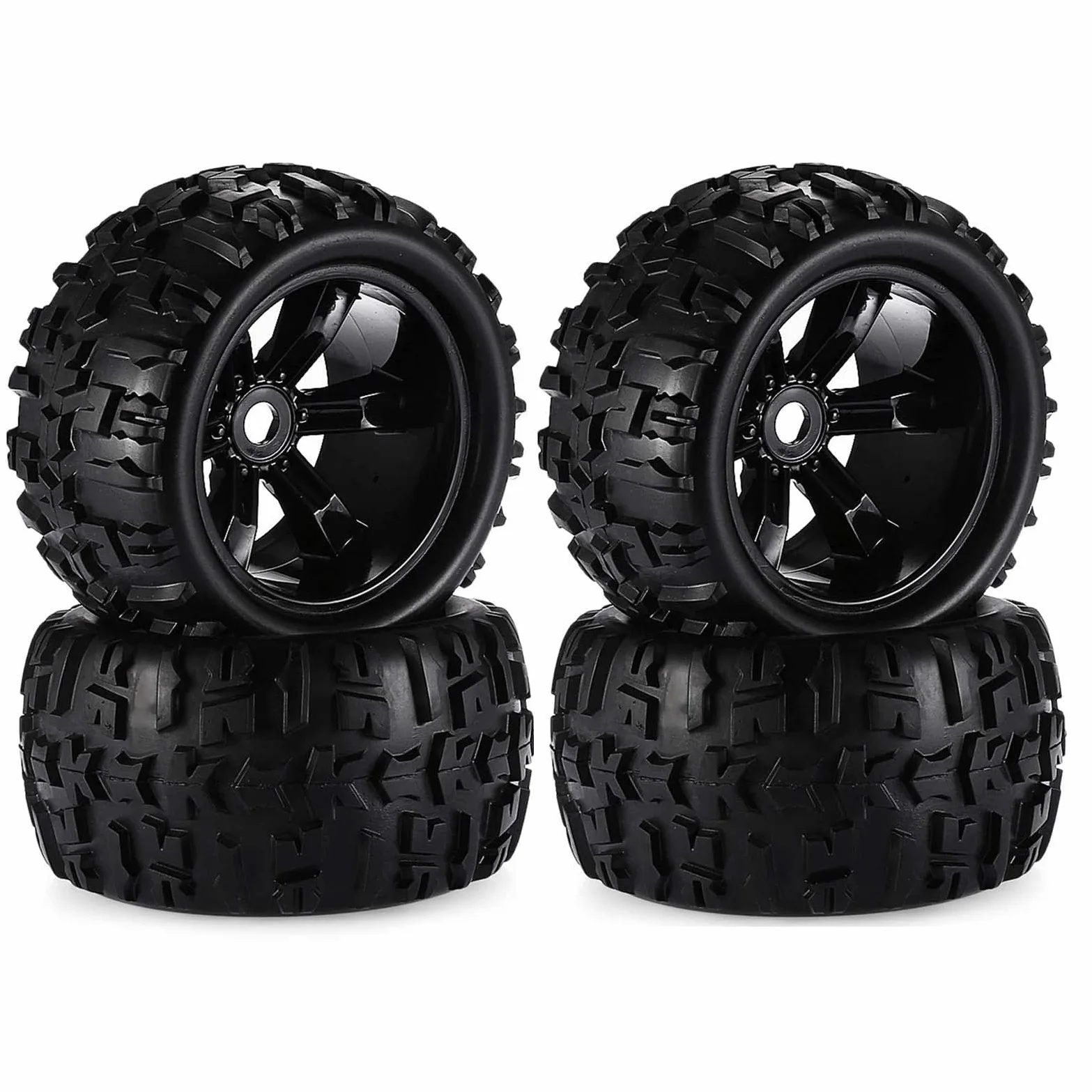 KEEDA Pneumatici 1/8 RC Monster Truck e Ruote Esagonali da 17 mm, 150 mm per Auto Redcat Rovan HPI E-MAXX Savage FLUX HSP Kyosho Hobao Arma Kraton (4 Pezzi)