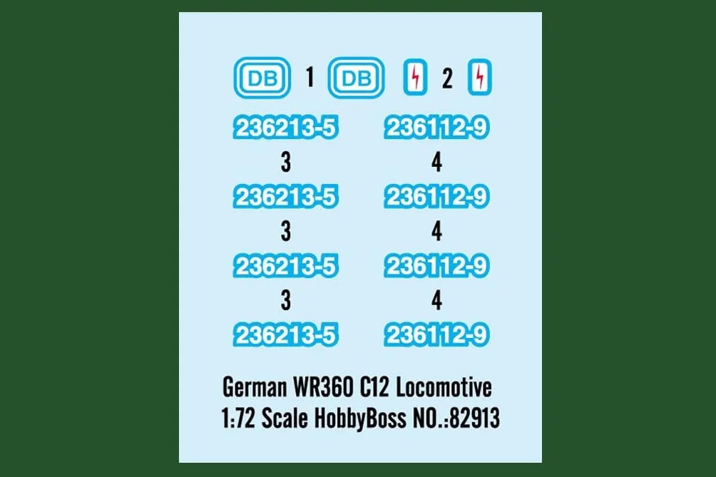 Hobbyboss German WR360 C12 Locomotiva 1:72
