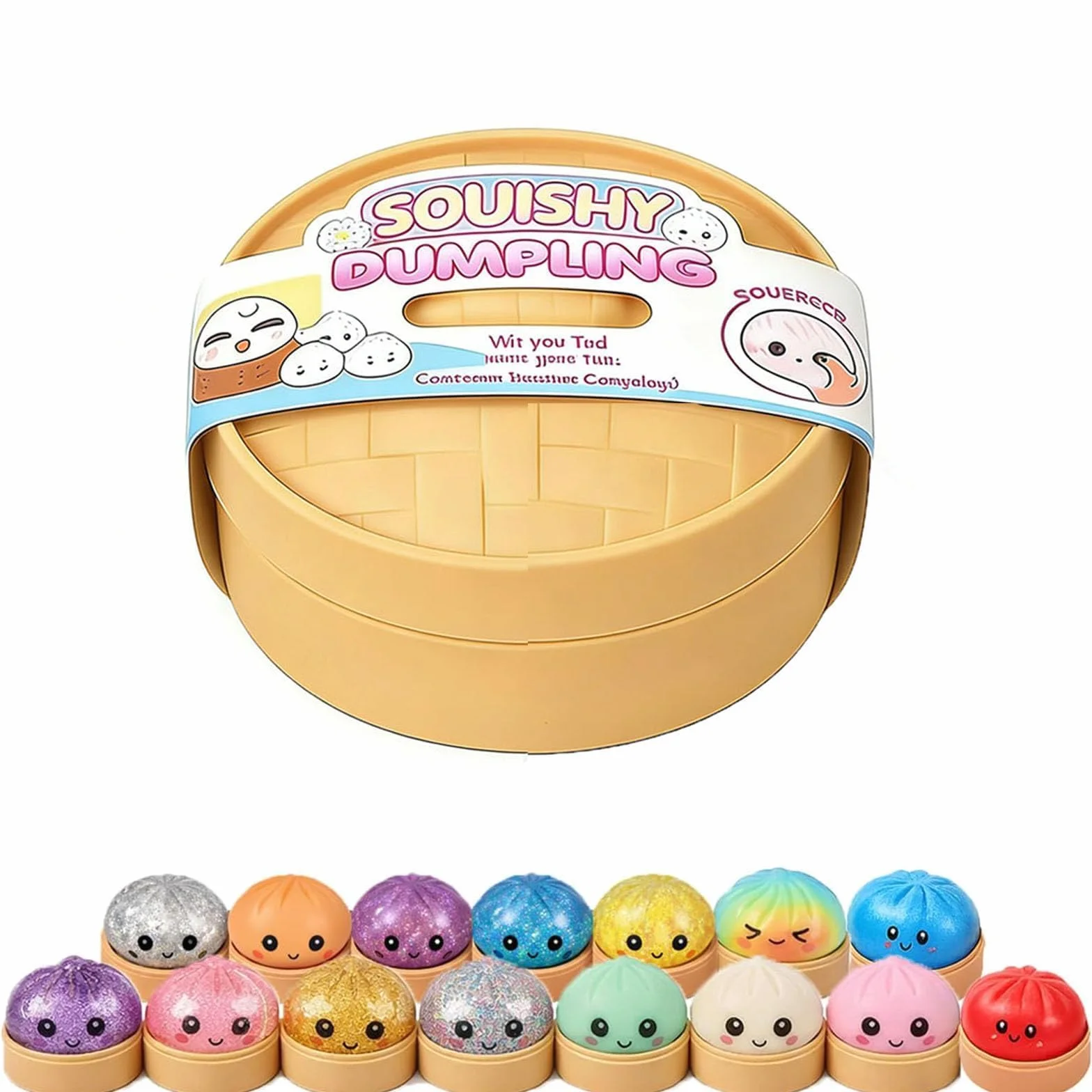 Squishy Ravioli, Squishy, Divertente Giocattoli Sensoriali, Antistresse Fidget Toys, Per Adolescenti E Adulti, Per Home Office, Colori Casuali (1PC(Colori Casuali))