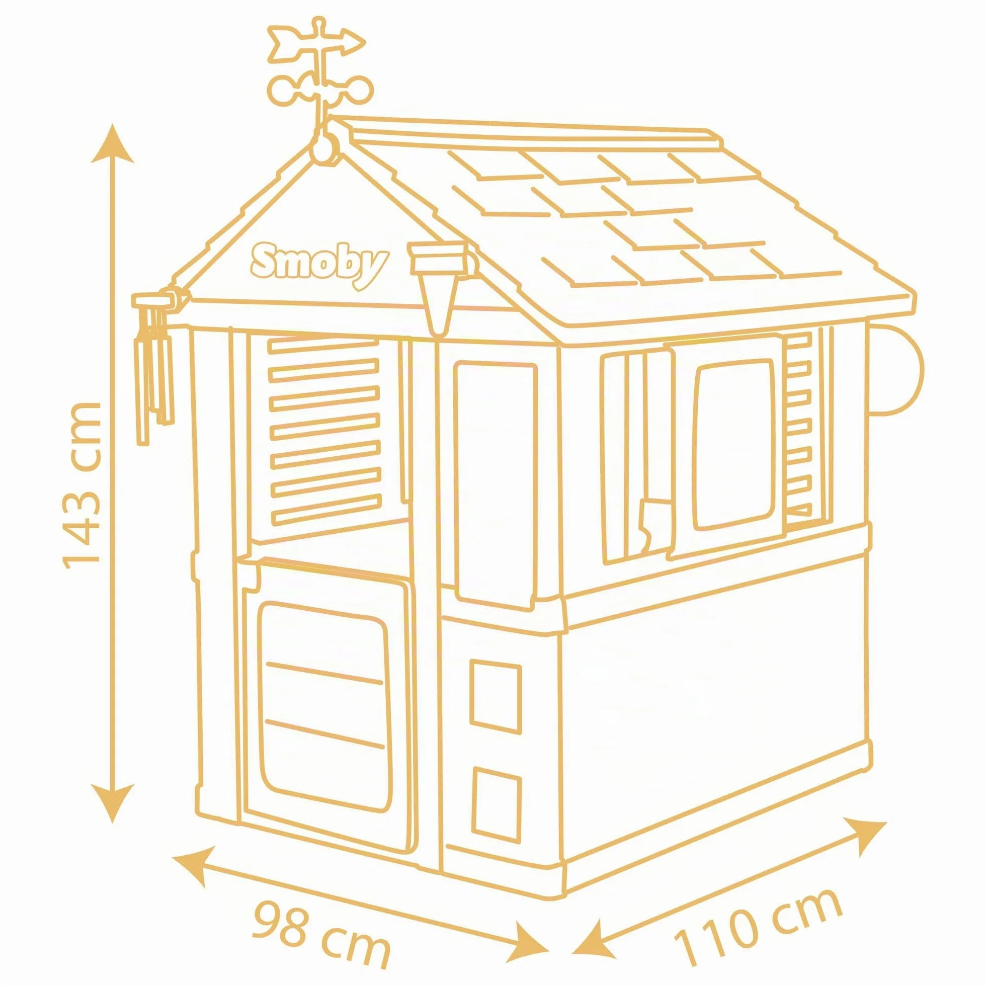 Smoby - Casetta 4 Stagioni, 7600810731, + 2 anni