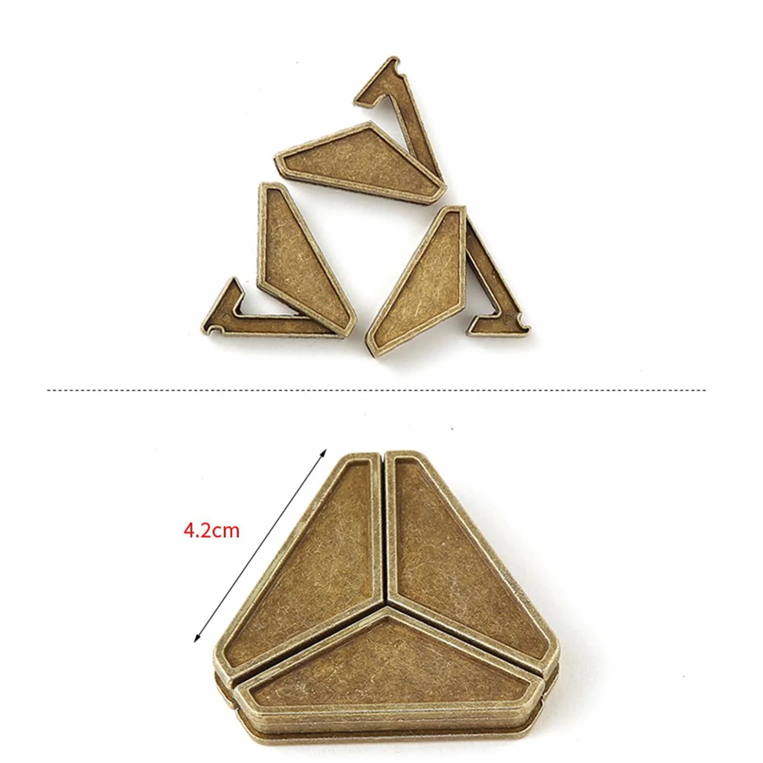 Puzzle in Metallo 3D Giocattolo Educativo per Bambini e Adulti 15 Pezzi
