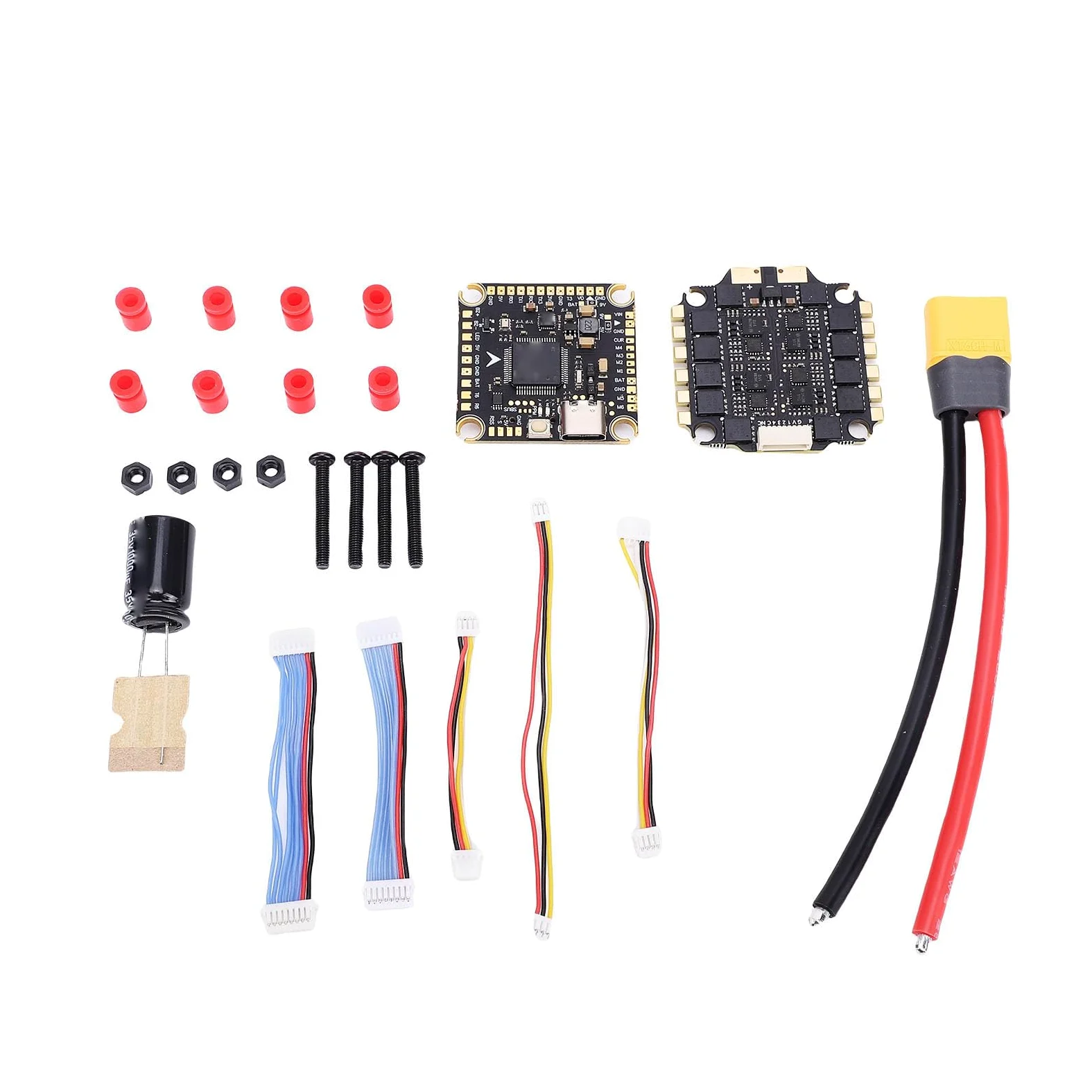 Denash Controller di Volo per Drone, Uscita 60A, per Aeromodellismo | Configurazione flessibile, prestazioni robuste, installazione semplice, plastica premium, aggiornamenti wireless