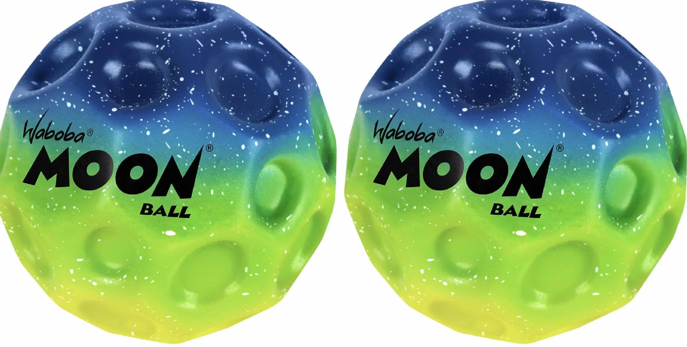 Waboba Moon Ball - Super rimbalzante, Colorata in Neon per Uso Interno ed Esterno - Perfetta per Tutte Le età - Produce Suoni a Scoppio - Facile da afferrare, Colore (65 mm) Undersea