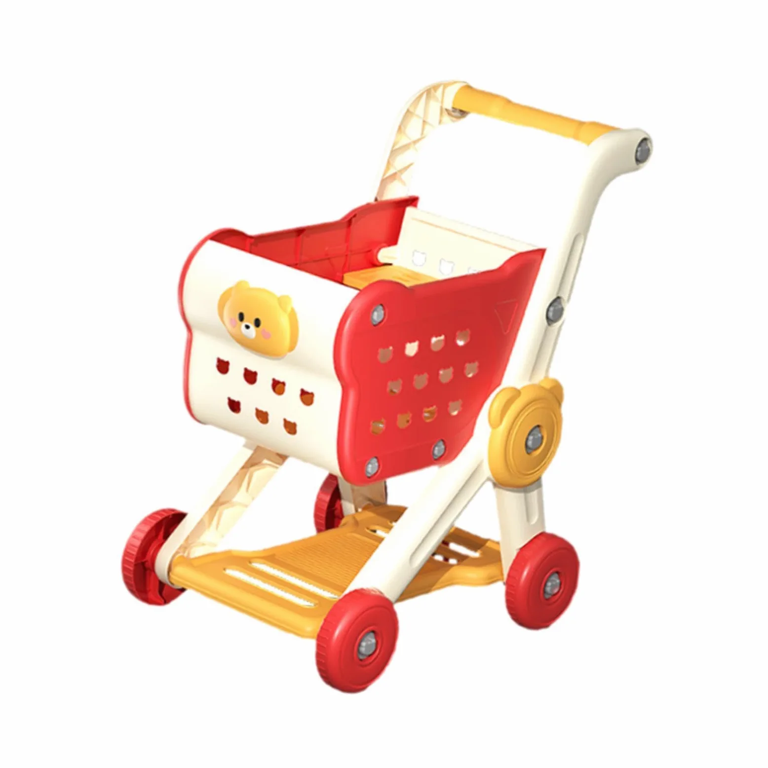 Carrello della spesa Giocattoli per bambini Divertimento educativo Mini carrelli della spesa Esperienza di stoccaggio interattiva Carrello a mano del