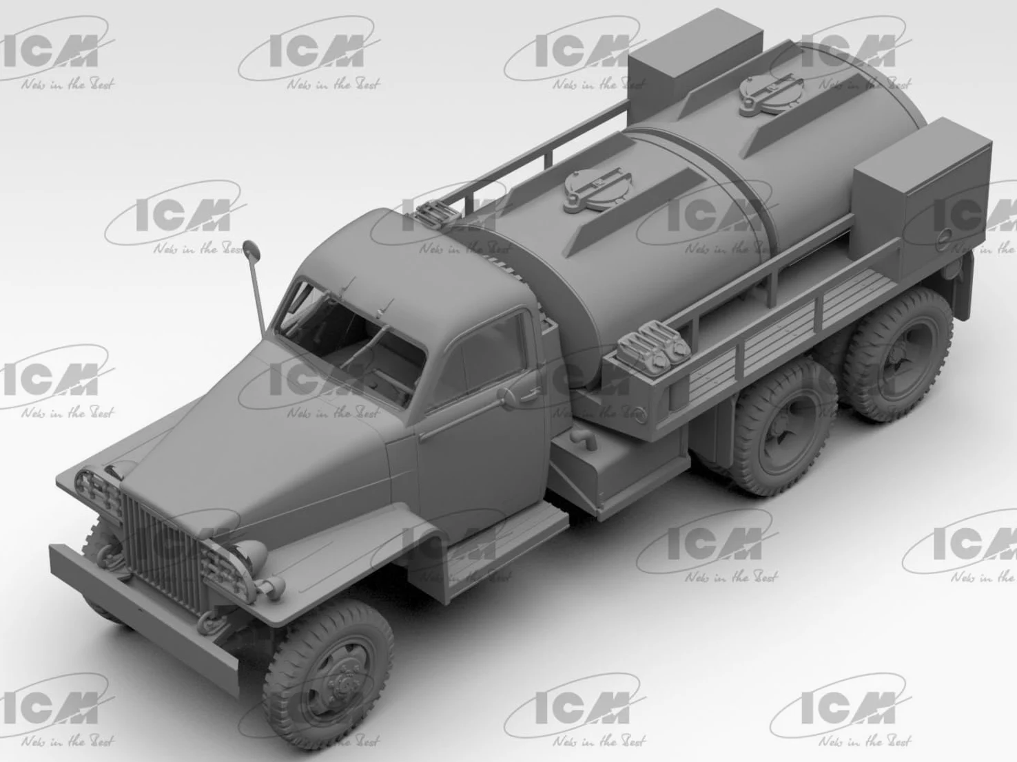 ICM - Modello Camion Studebaker Us6-u5 Wwii Us Gasoline Tank Truсk |icm|35492| 1:35 Modellino Carro armato Promo
