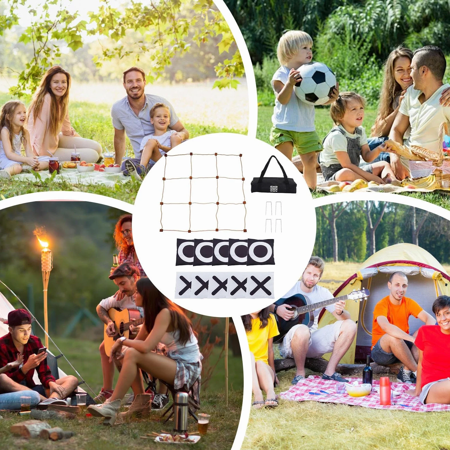 Generico Giochi da Giardino attività Interattiva per Genitori E Figli | giochi all'aperto per adulti Per Donne Uomini Bambini Spiaggia Campeggio Prato Compleanno Prato Picnic 200 Pezzi