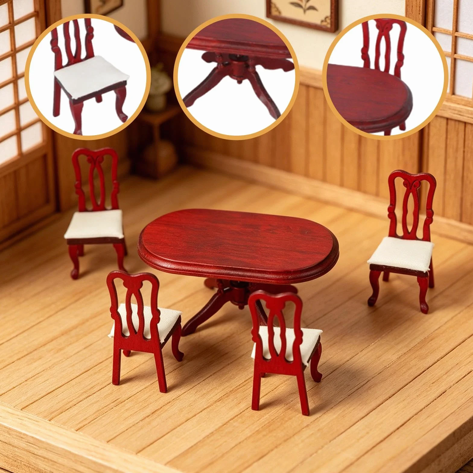 Collezione di Mobili in Miniatura per Casa delle Bambole in 1/12 - Accessori per La Decorazione della Casa delle Bambole