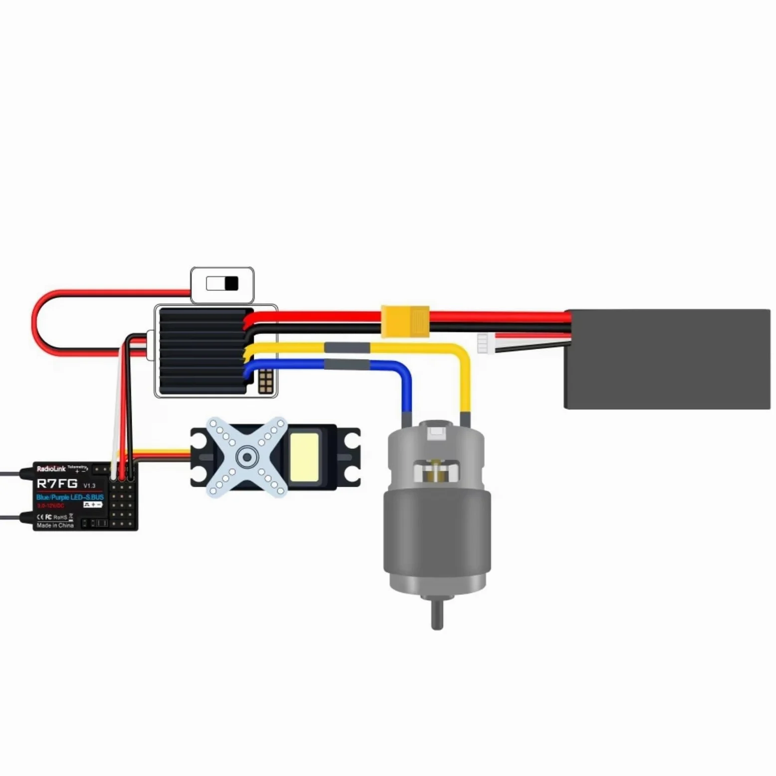 ESC RC Per Traxxas Per SCX10 Per HSP Regolatore Di Velocità Impermeabile Con ESC Spazzolato 9030 90A Con BEC 5,5V/3A 7,5V/3A Per Auto Da Arrampicata