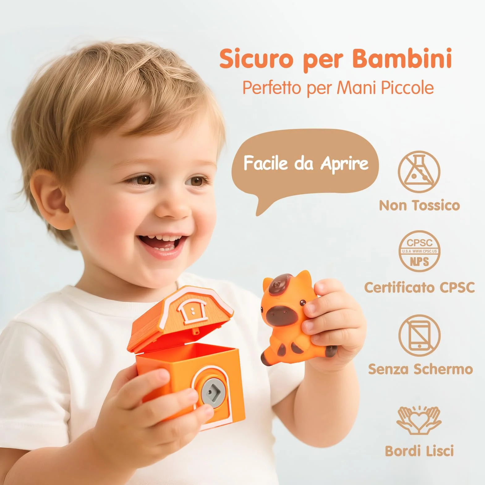 hahaland Giochi Montessori 1 Anno, Set Treno Giocattolo Educativo con Conteggio, Abbinamento e Ordinamento per Bambino 1 2 3 Anni