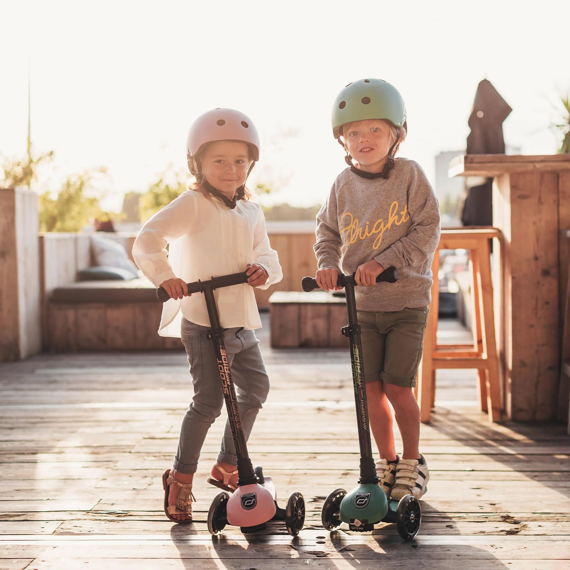 Scoot&Ride Highwaykick - Monopattino a 3 LED, colore: Rosa