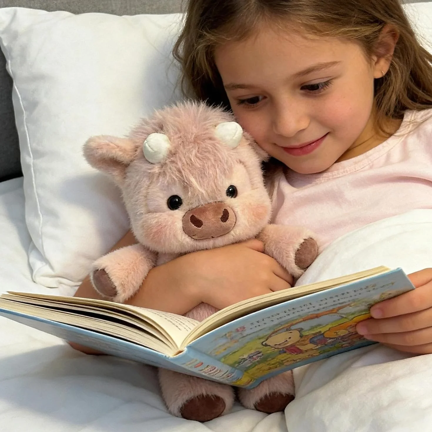 Peluche Che Corre, 45CM Pupazzo Che Corre Mucca, Peluche Miglior Regalo per Bambini e Coppie (B)