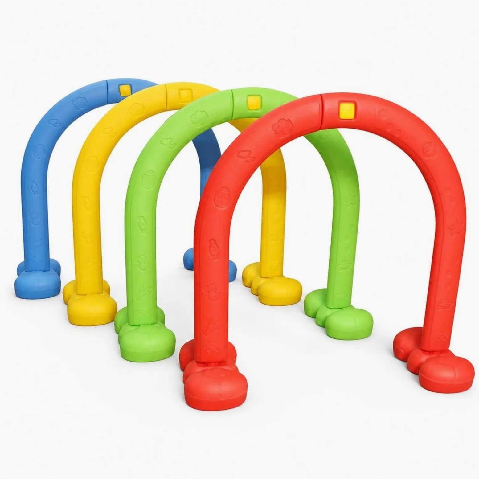 4 Pezzi Arco Gioco Durevoli, Upgrade Set di 4 Pezzi per Tunneling Colori Asilo
