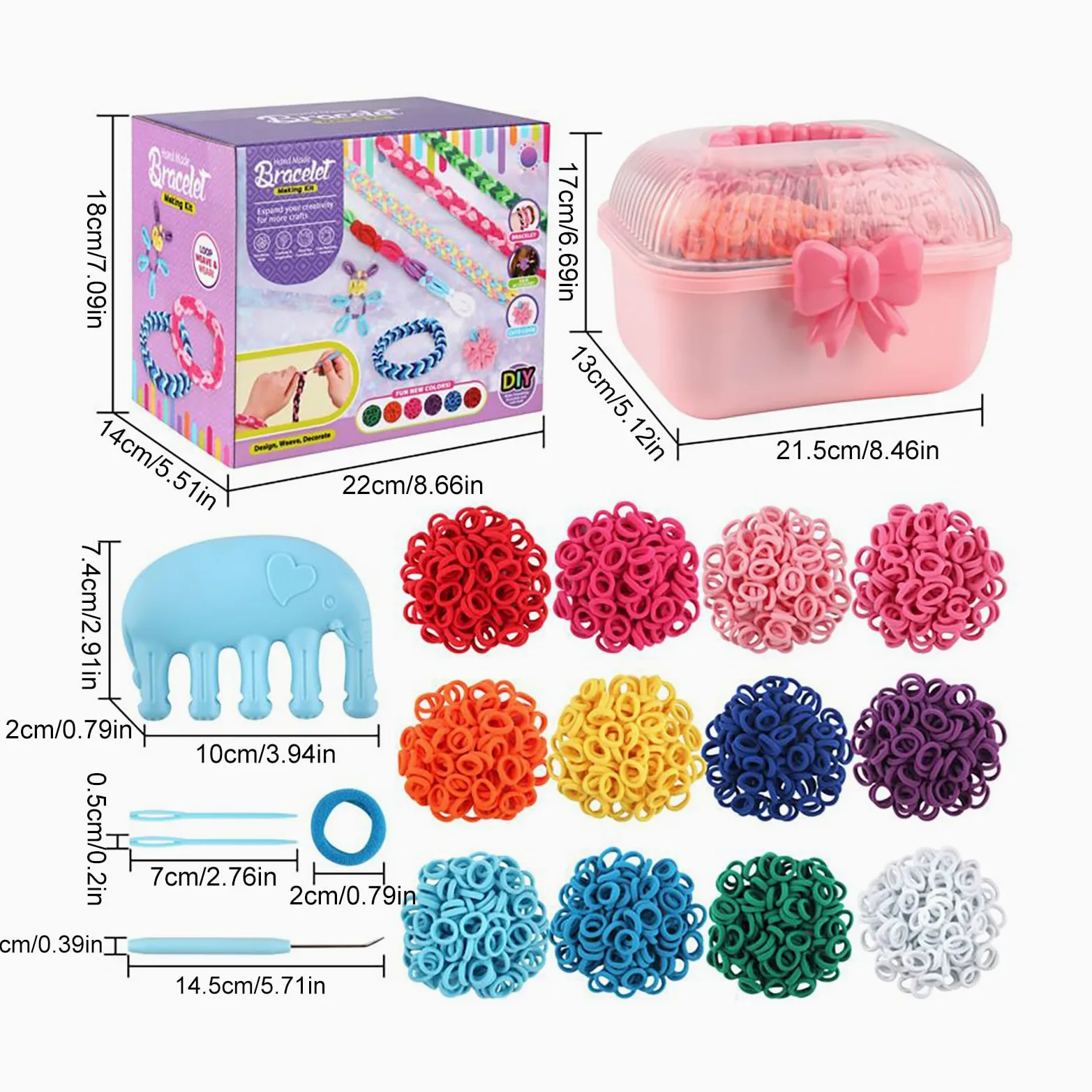 Kit Per Creare Braccialetti Kit Per Creare Braccialetti Artigianato Per | Giochi Con Elastico Creazione Gioielli Fai Da Te Attività Regalo Teen Natale Compleanno