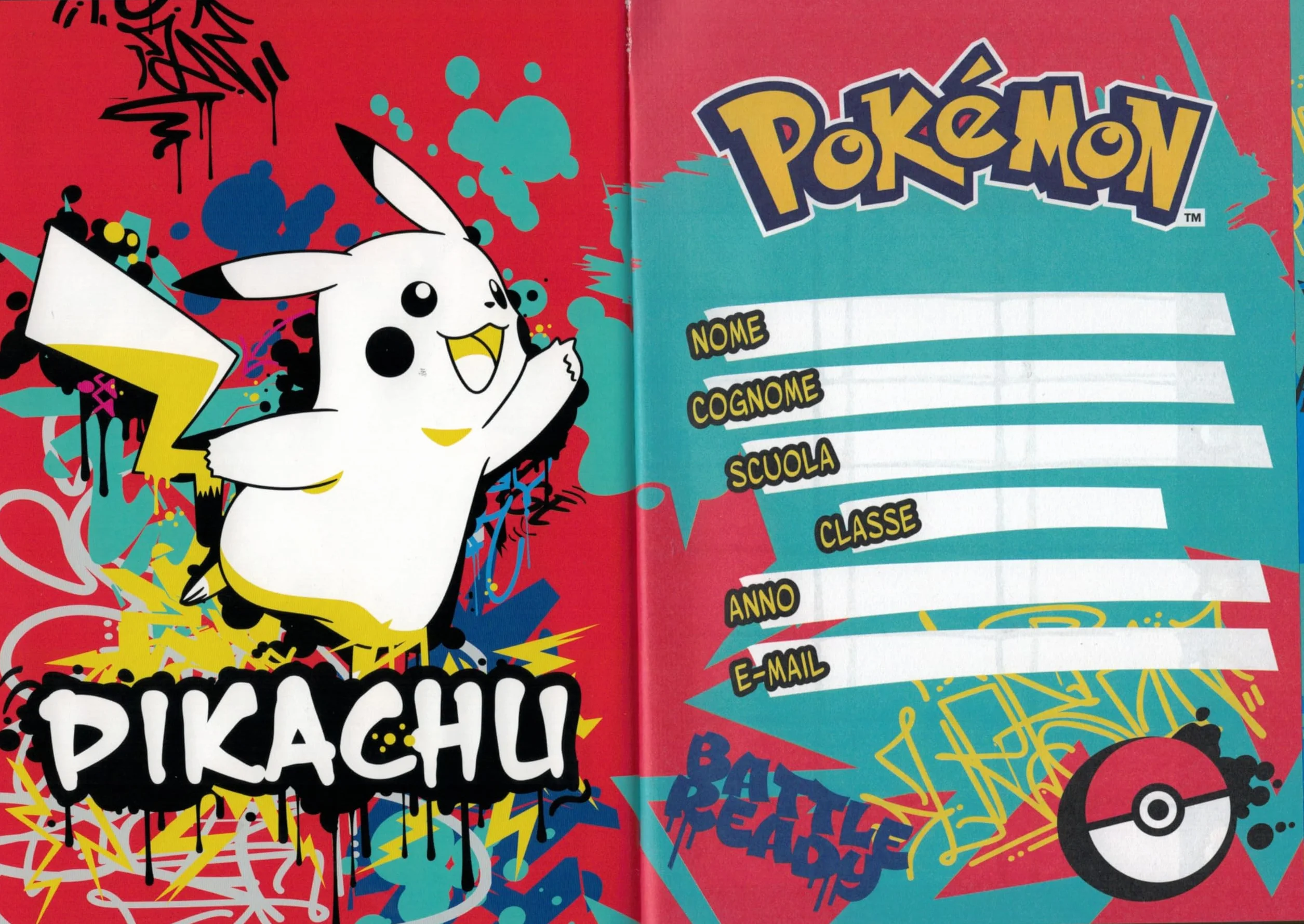 Pokemon Seven Diario Agenda Scuola Blu