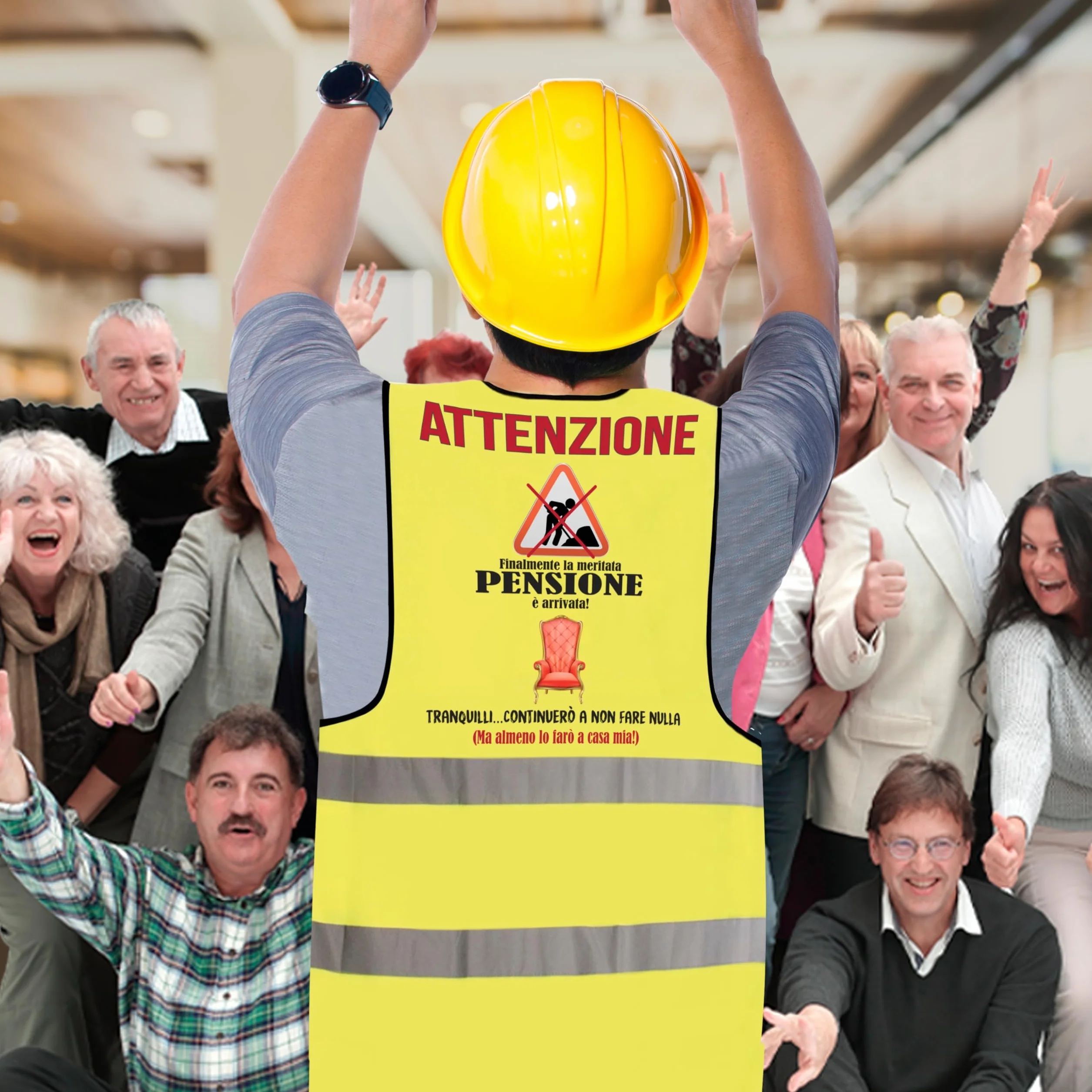 Gilet Pensione Divertente - Idea Regalo Pensione Uomo Originale - Regali per Pensione Gadget Scherzi Pensionato Originali