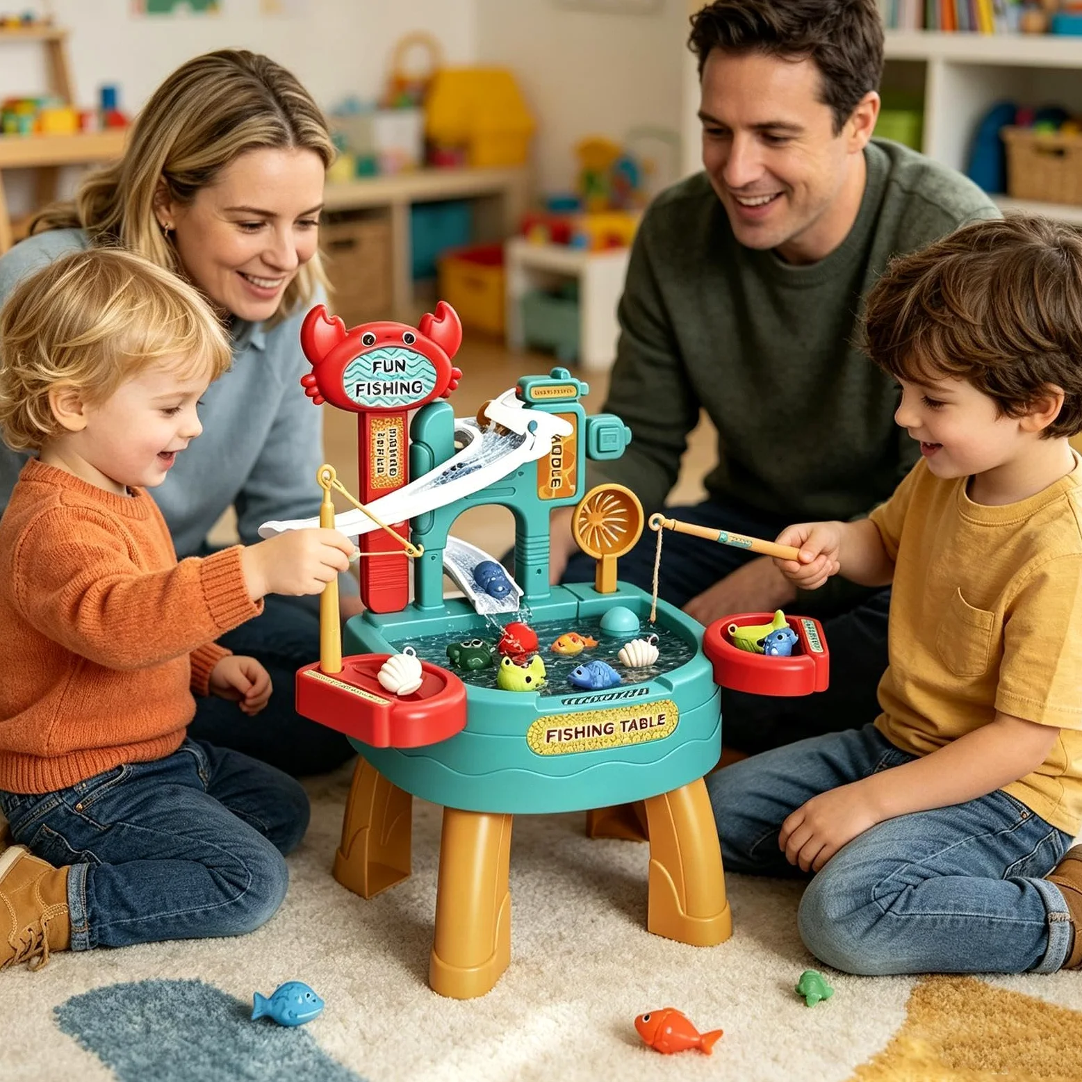 Tavolo Acqua Da Esterno Di Pesca Estivo | Lavello Con Acqua Corrente Per Maschi Bambini In Età Prescolare Giardino Patio Spiaggia Campeggio Asilo Casa Bagno Vacanze