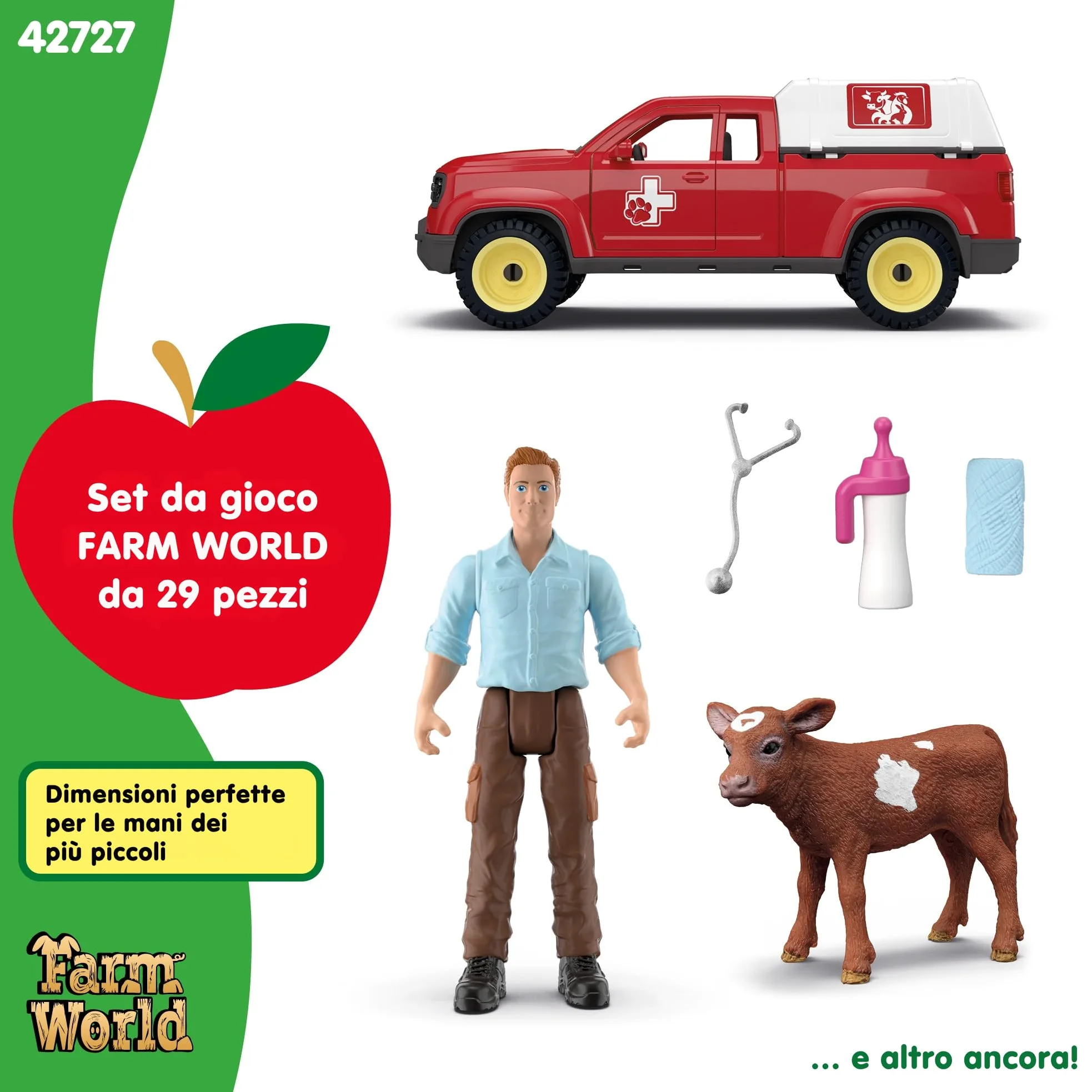 Schleich FARM WORLD | Missione del veterinario nella fattoria 42727