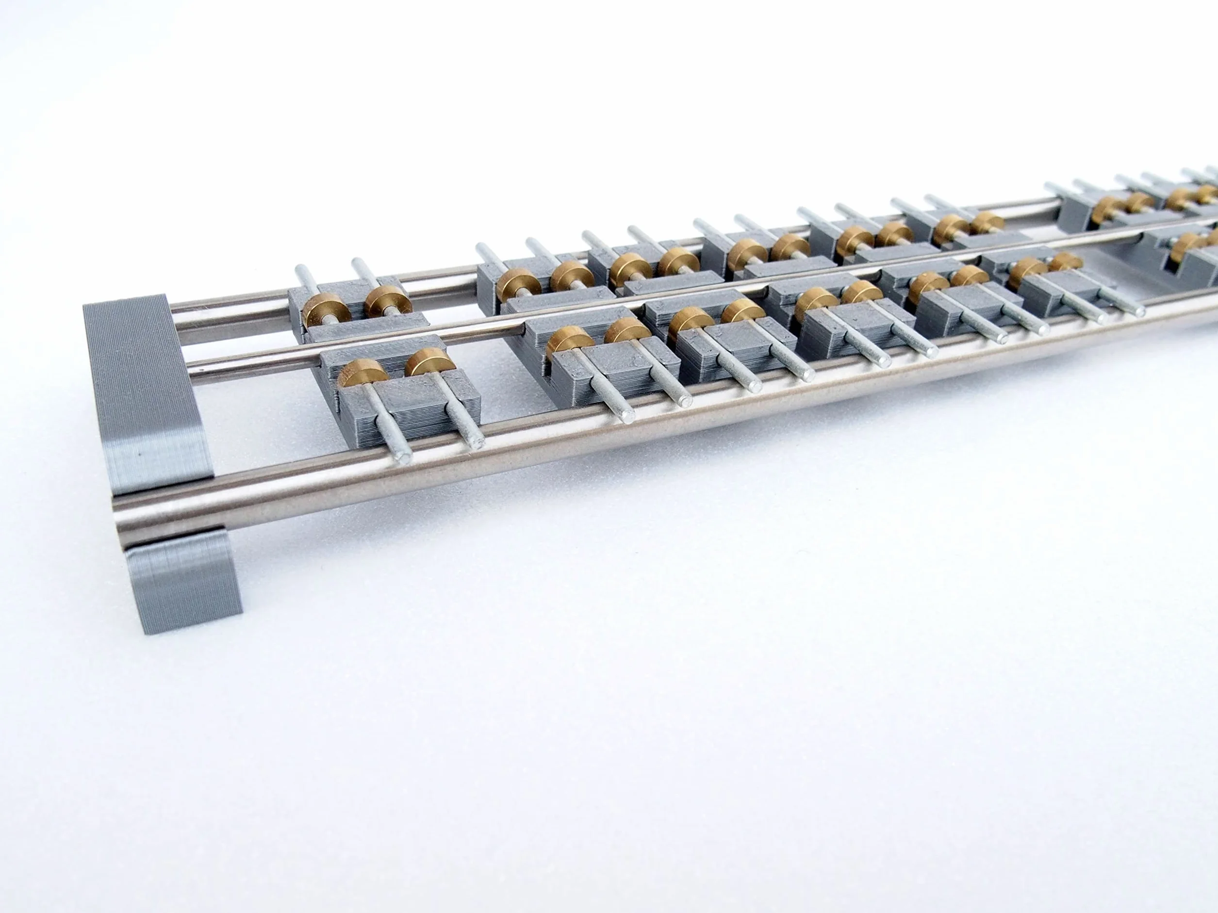 Banco di prova per Locomotiva scala HO 1:87 Treno Miniatura M2R scartamento 16mm (18 carelli)