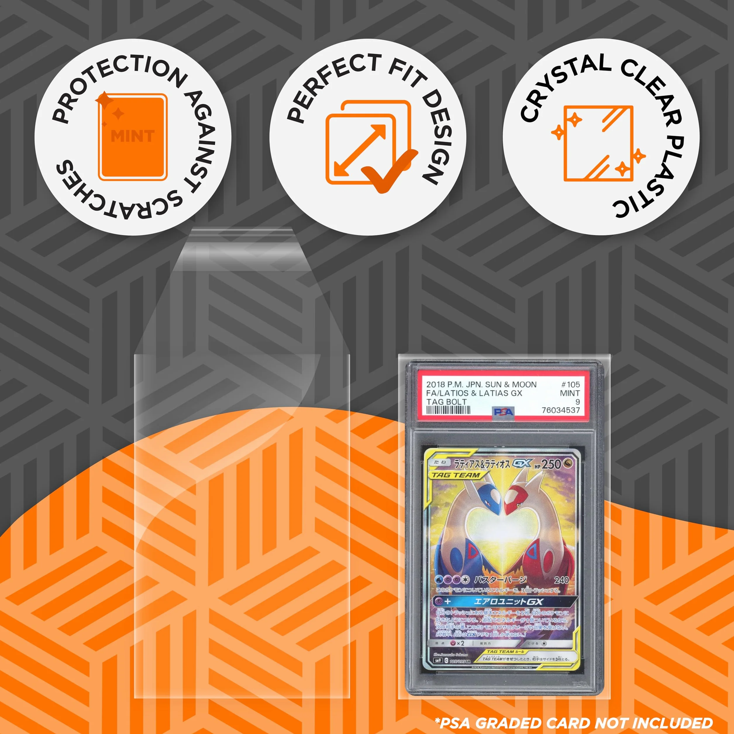 Carte Sleeves per PSA Slabs - Custodie per Lettere Graduate e Slab PSA, CGC, PCA - Dimensioni 87 x 139 mm - Confezione da 50