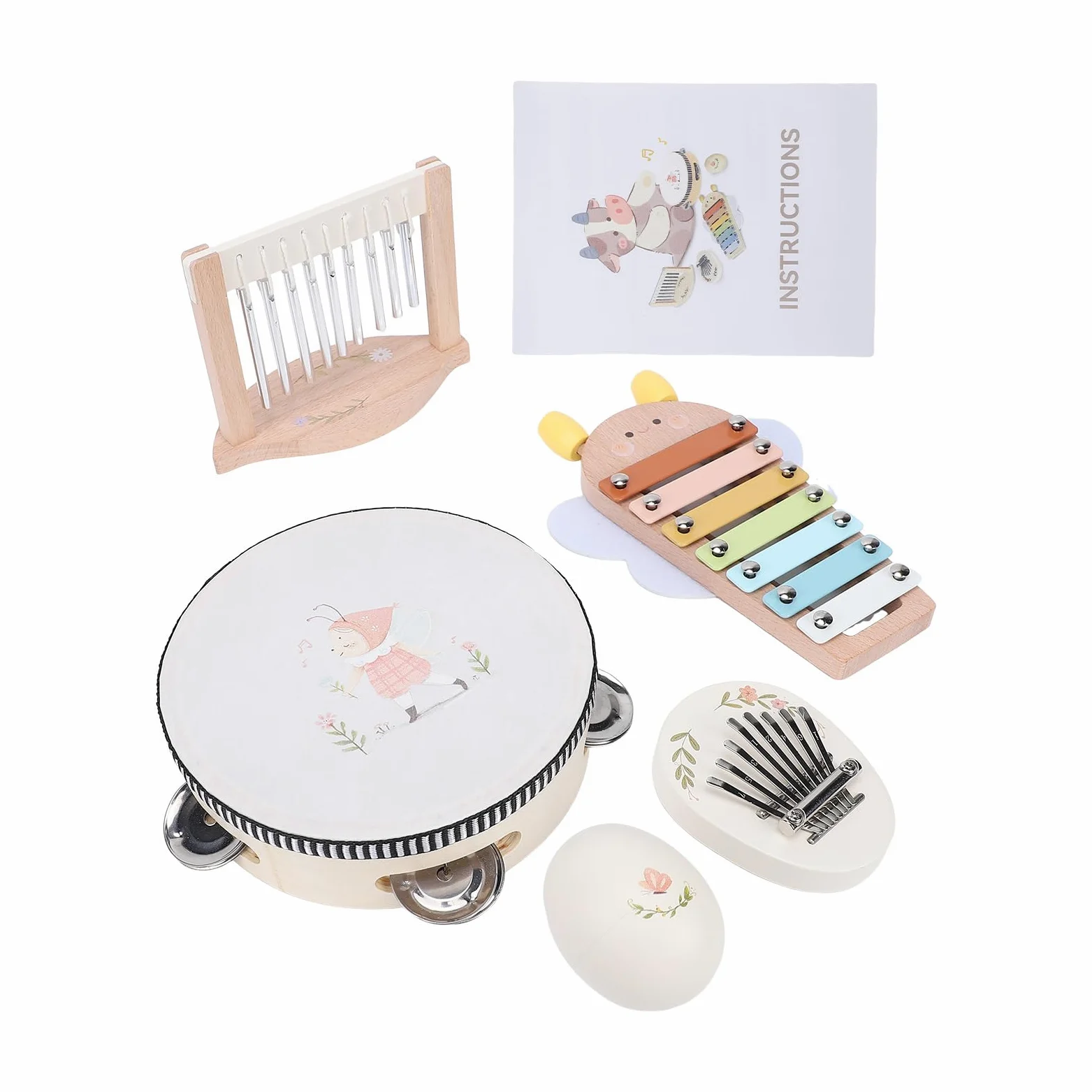 Set Percussioni per Bambini, Giocattoli Musicali Montessori in