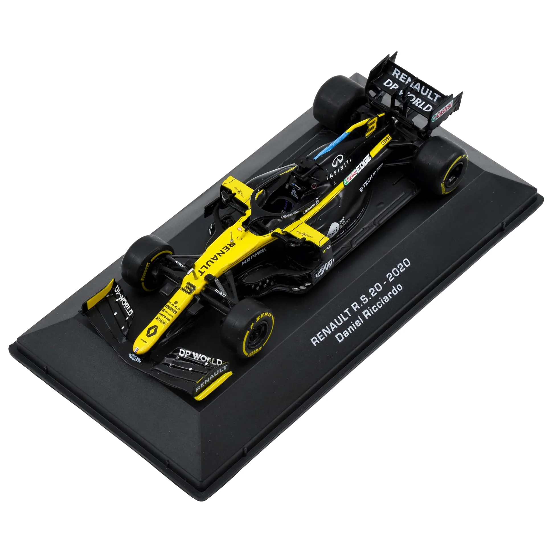 1:43 F1 Team RS20-2020 Collezione Formula 1 Race # 3 Modello Ispirato a Daniel Ricciardo & Esteban Ocon Diecast Modello da collezione