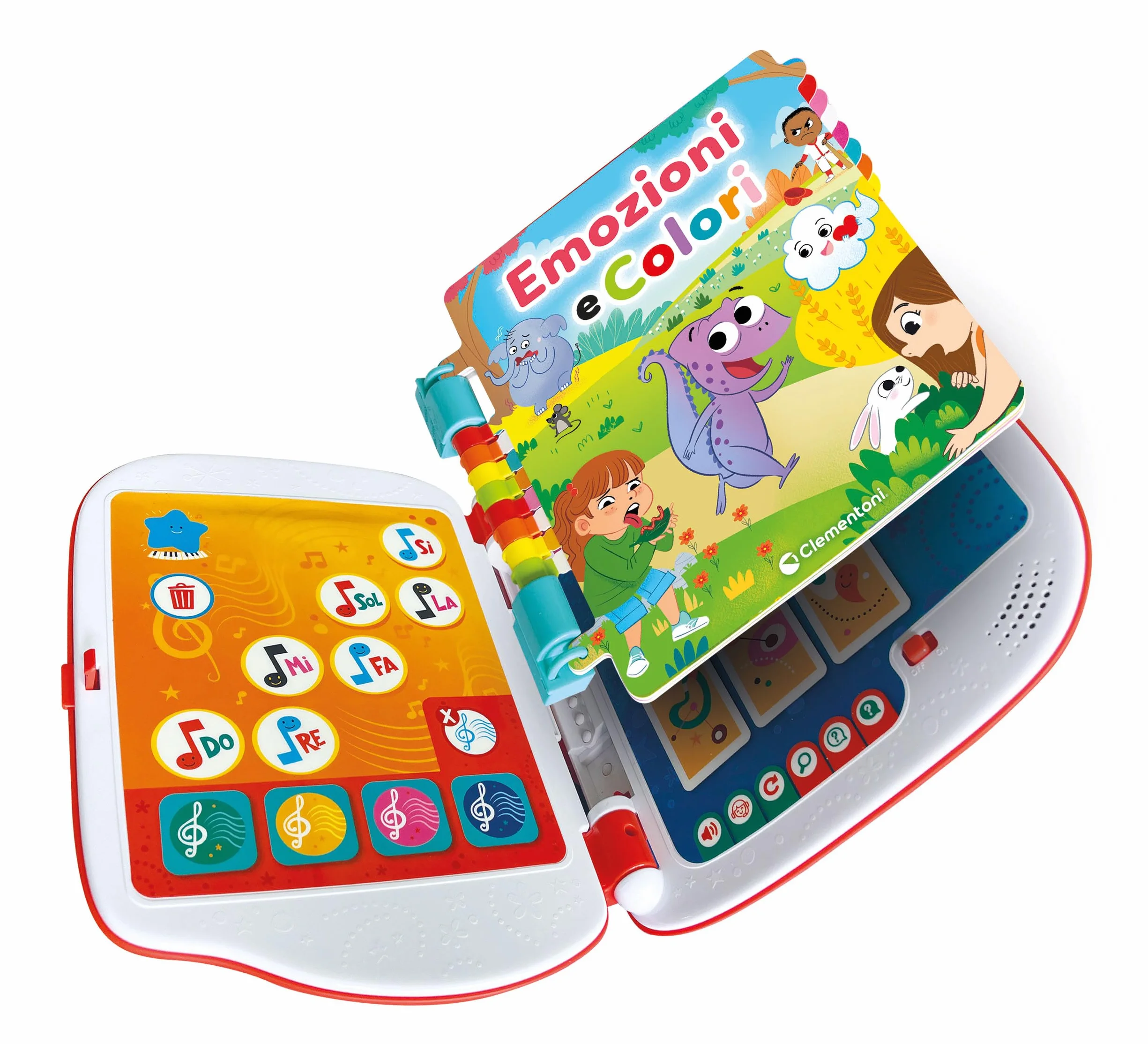 Clementoni Sapientino - Girapagina Emozioni e Colori, Gioco Educativo Bambini 3-5 Anni, Libro Interattivo per Imparare a Leggere e Scoprire Le Emozioni, Lingua Italiana, 16645